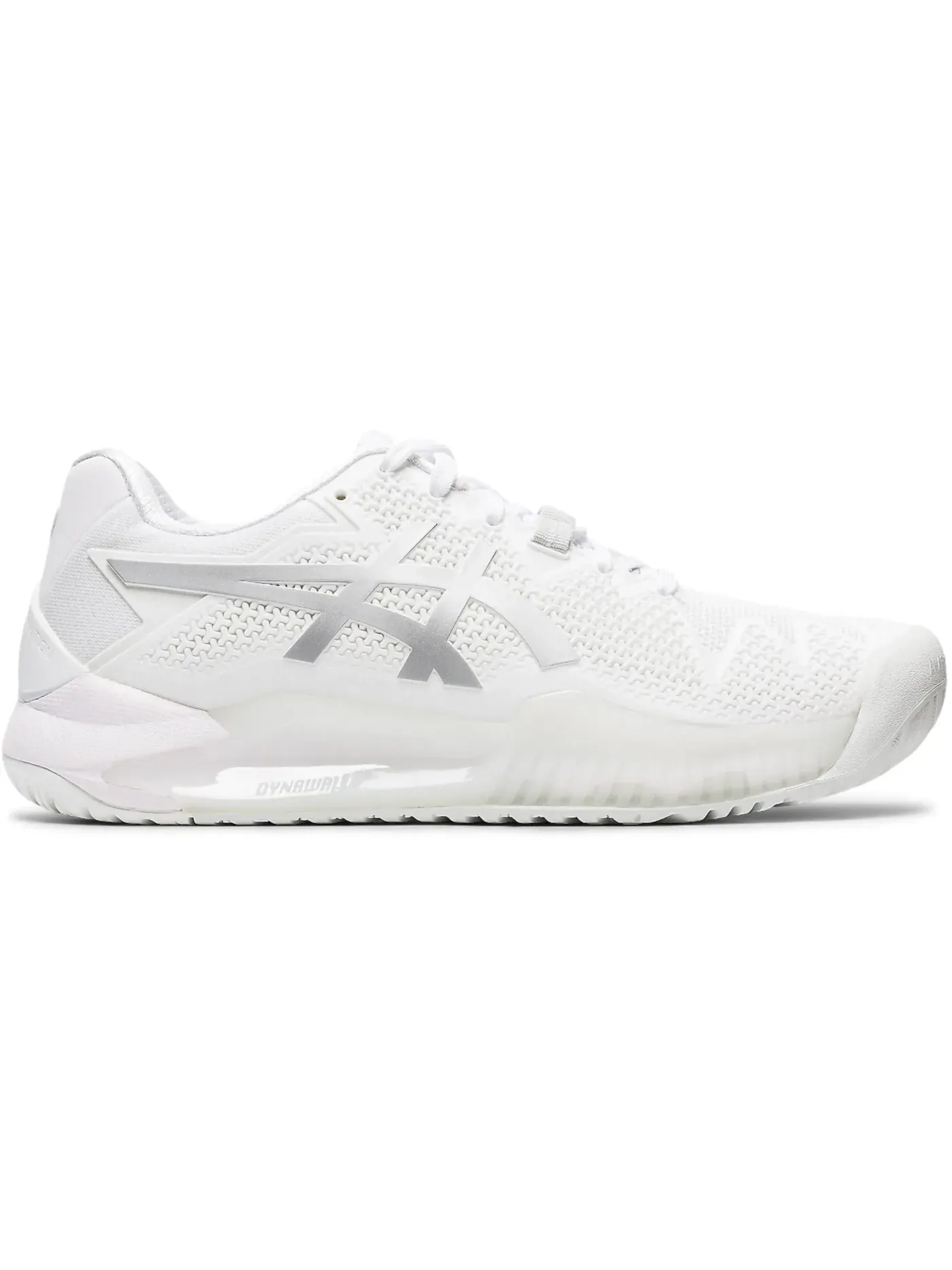 Женские кроссовки для спорта ASICS Gel-Resolution 8 — изображение 1 из 1, белый серебристый