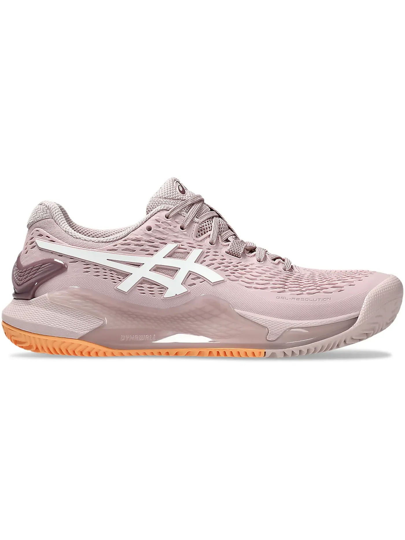 Женские теннисные туфли с принтом ASICS Gel-Resolution 9 Clay — изображение 1 из 1, розовый белый