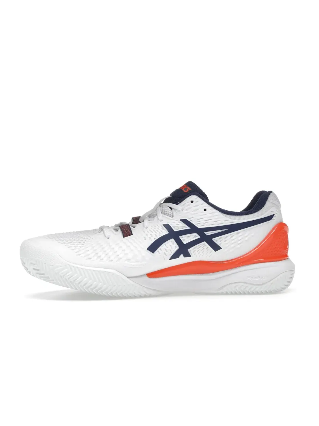 Мужские кроссовки для тенниса ASICS Gel-Resolution 9 Clay — изображение 3 из 4, белый синий
