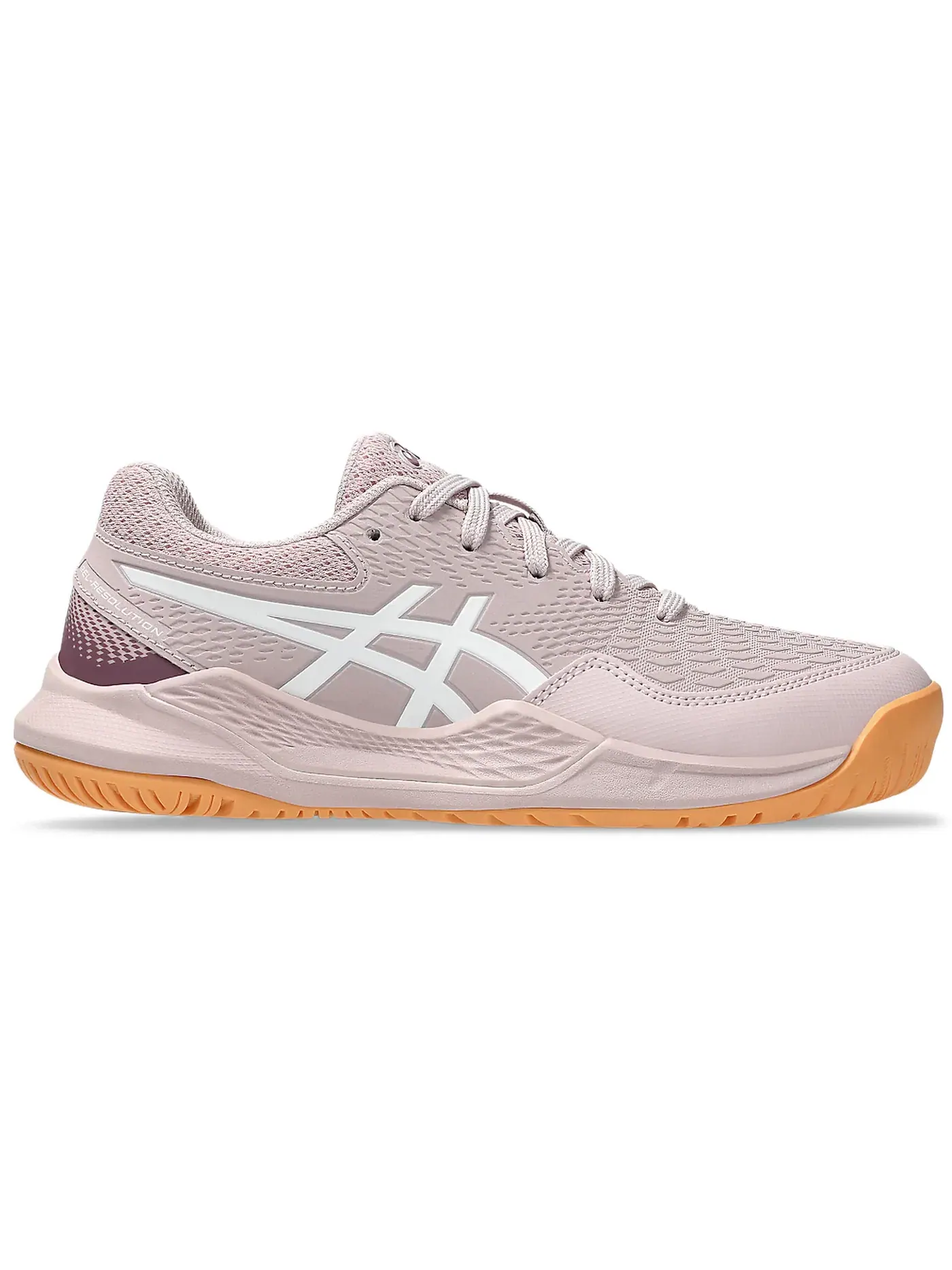 Детские кроссовки для тенниса ASICS Gel-Resolution 9 — изображение 1 из 1, розовый белый