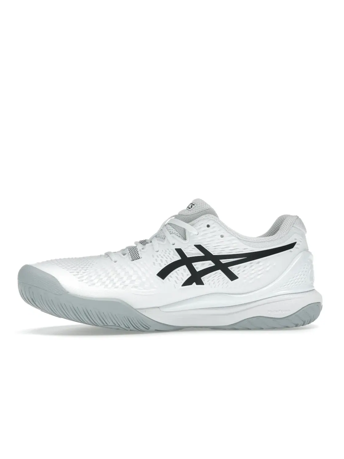 Мужские кроссовки для тенниса ASICS Gel-Resolution 9 — изображение 3 из 4, белый/черный