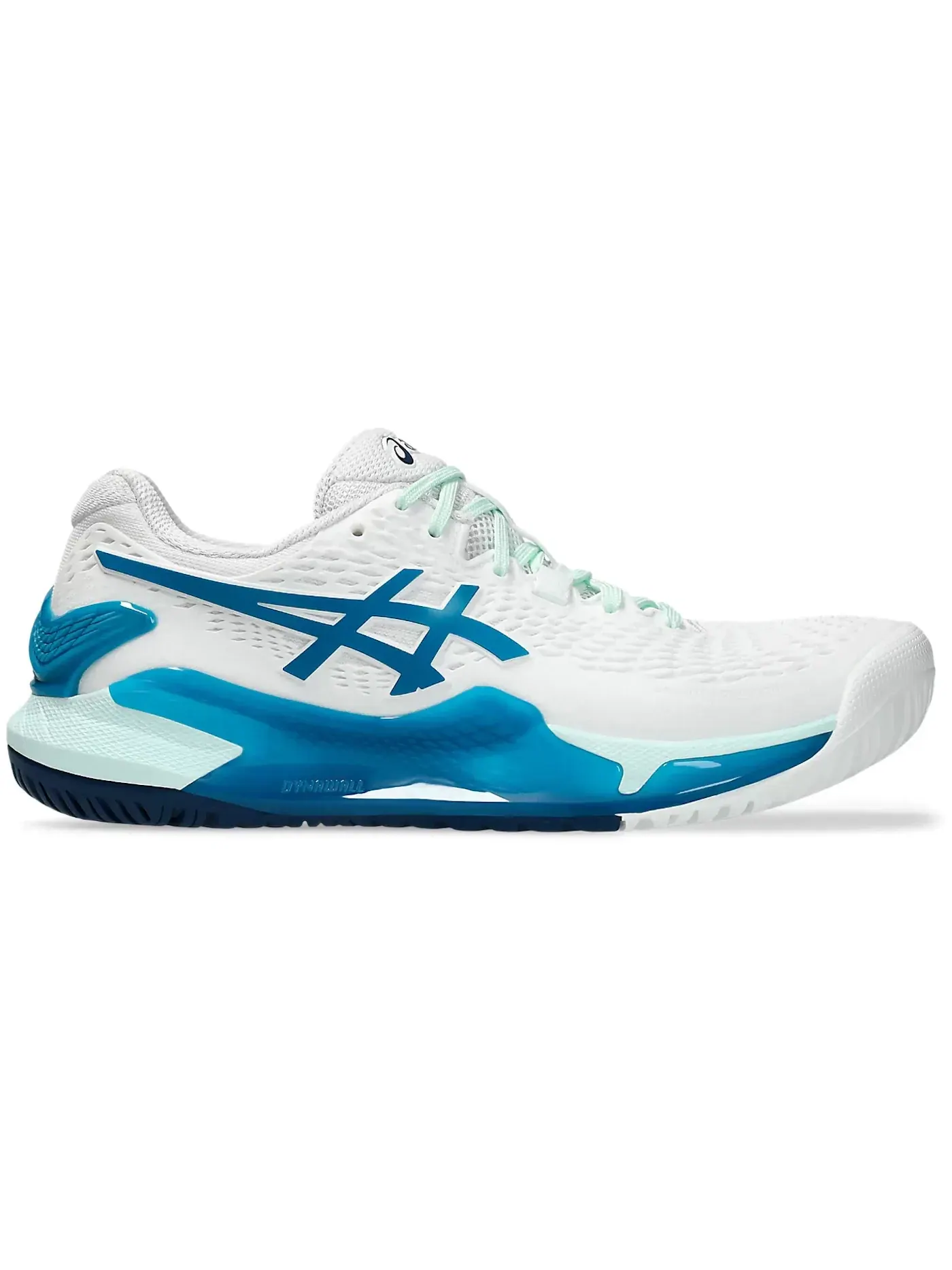 Женские кроссовки для лайфстайла ASICS Gel-Resolution 9 — изображение 1 из 1, белый/синий