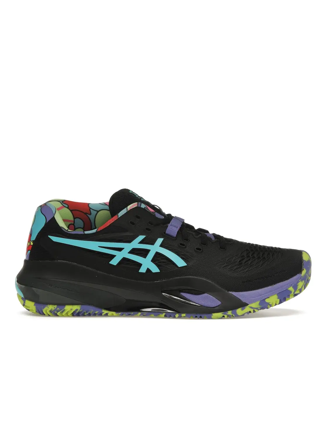Мужские кроссовки для паделя ASICS Gel-Resolution X Padel L.E. — изображение 1 из 4, черный/голубой