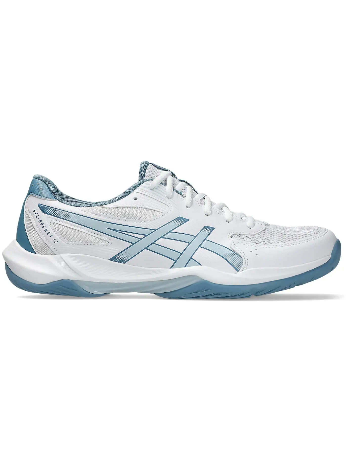 Мужские кроссовки для волейбола ASICS Gel-Rocket 12 — изображение 1 из 1, белый/серый