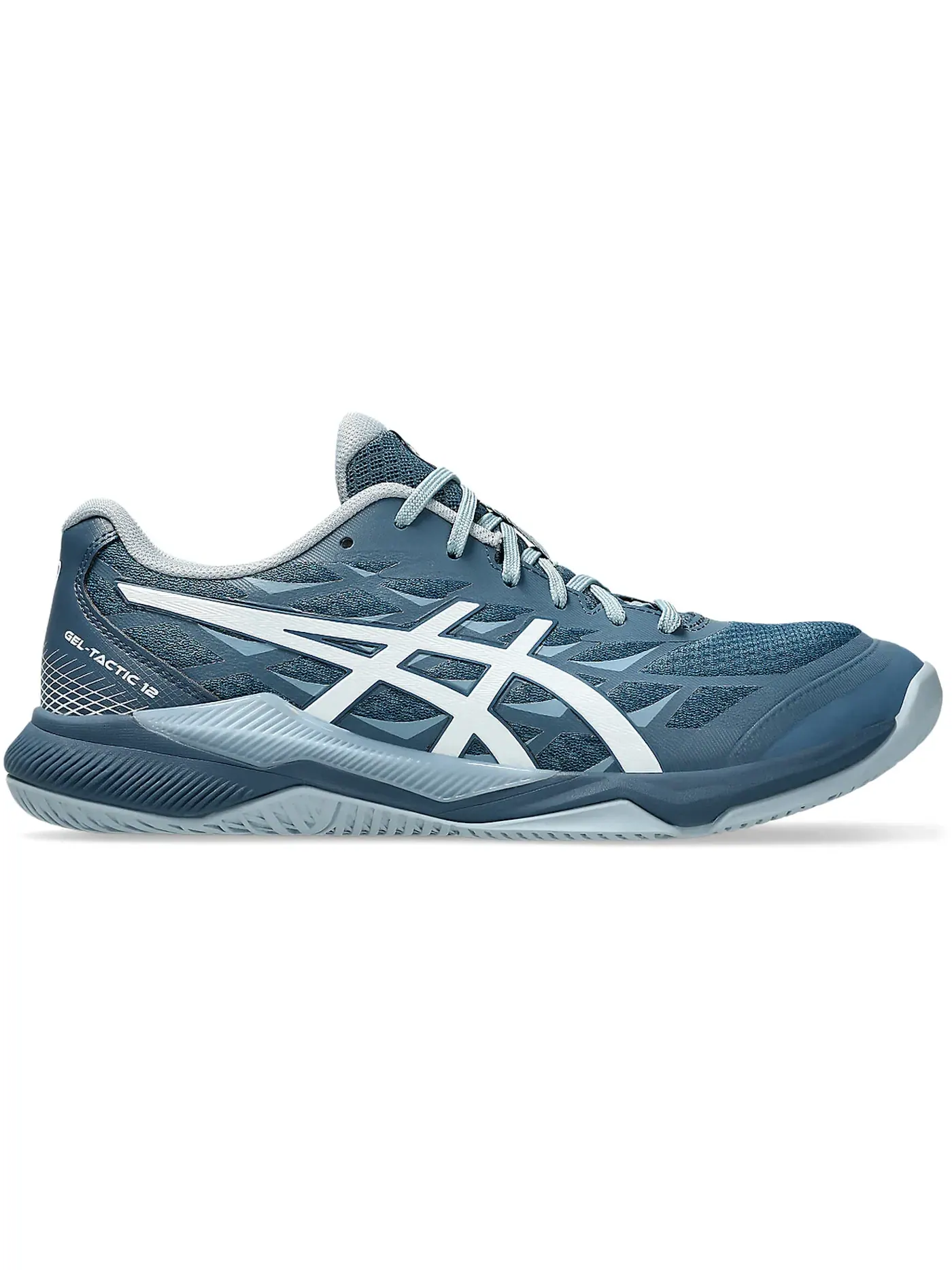 Мужские кроссовки для перформанса ASICS Gel-Tactic 12 — изображение 1 из 1, винтажный индиго/белый