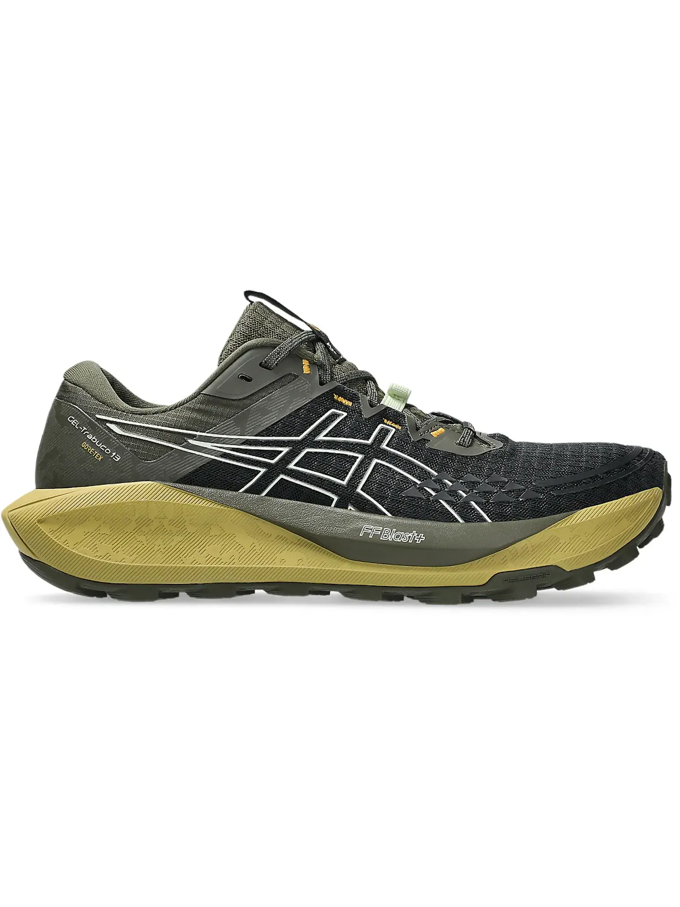 Мужские кроссовки для бега по пересеченной местности ASICS Gel-Trabuco 13 Gore-Tex — изображение 1 из 1, черный/зеленый