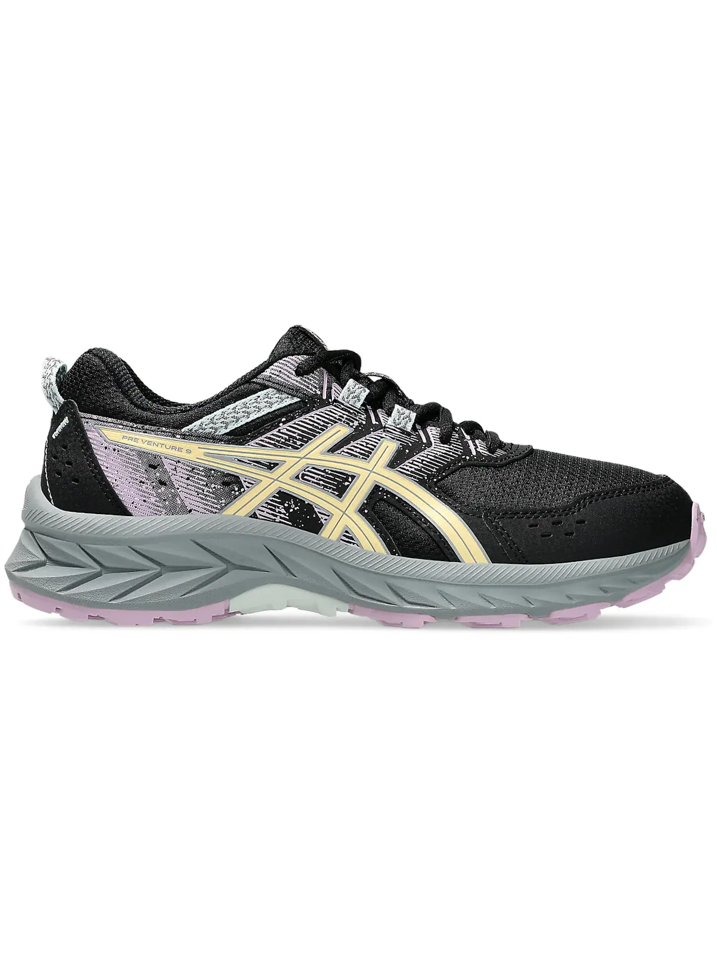 Детские кроссовки ASICS Gel-Venture 9 — изображение 1 из 1, черный/светлый оранжевый
