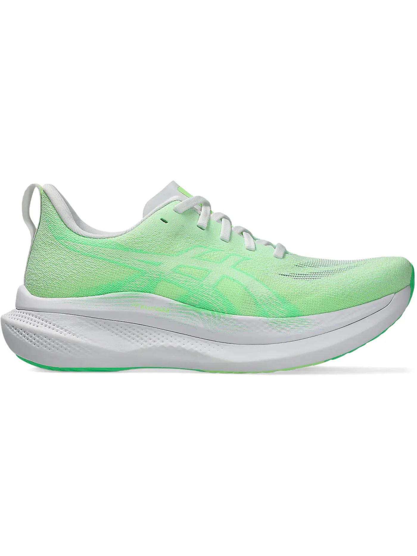 Женские кроссовки для бега Glideride Max 2 ASICS — изображение 1 из 1, белый зеленый