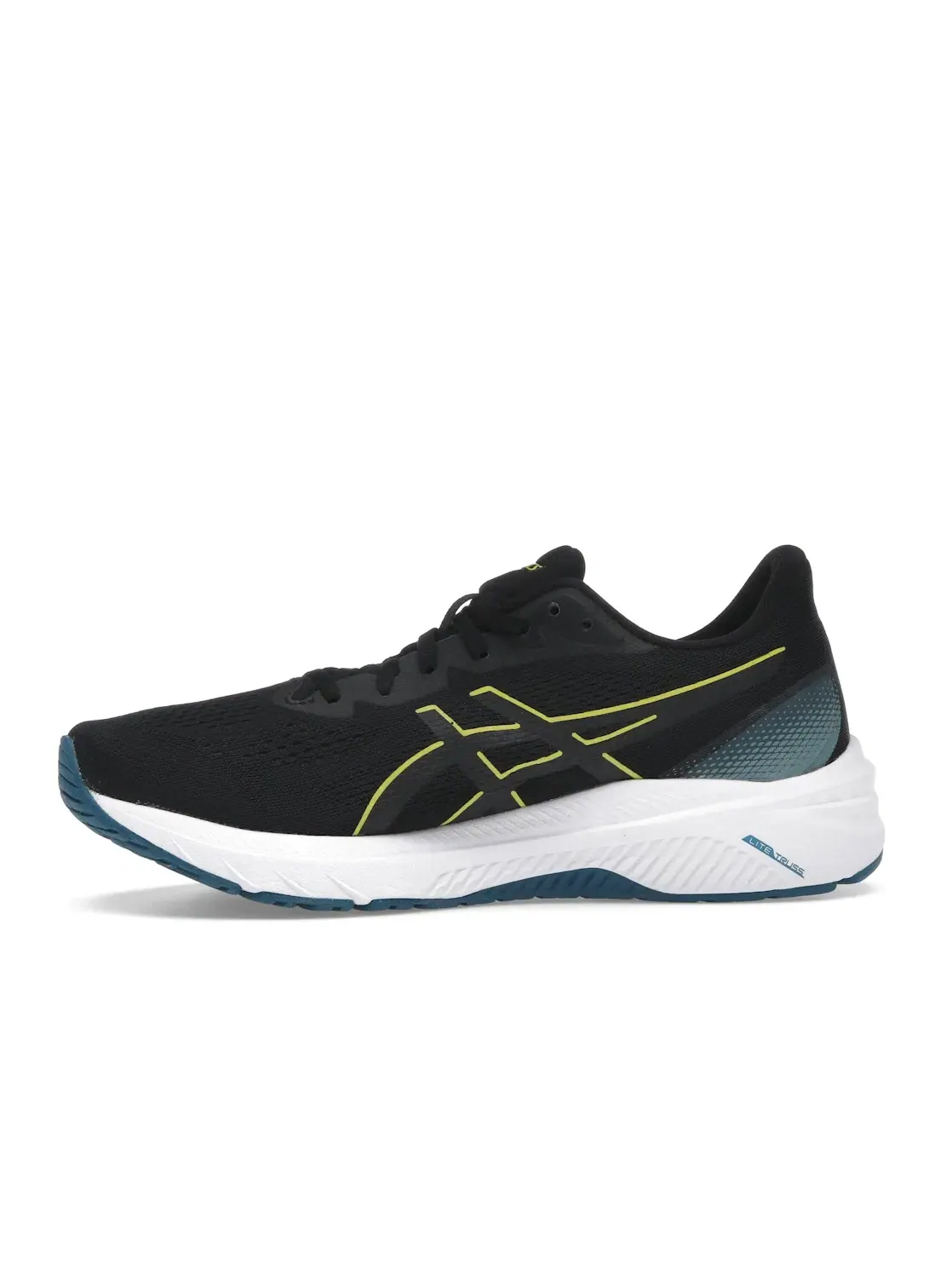 Мужские кроссовки для бега ASICS GT-1000 12 — изображение 3 из 4, черный/яркий желтый
