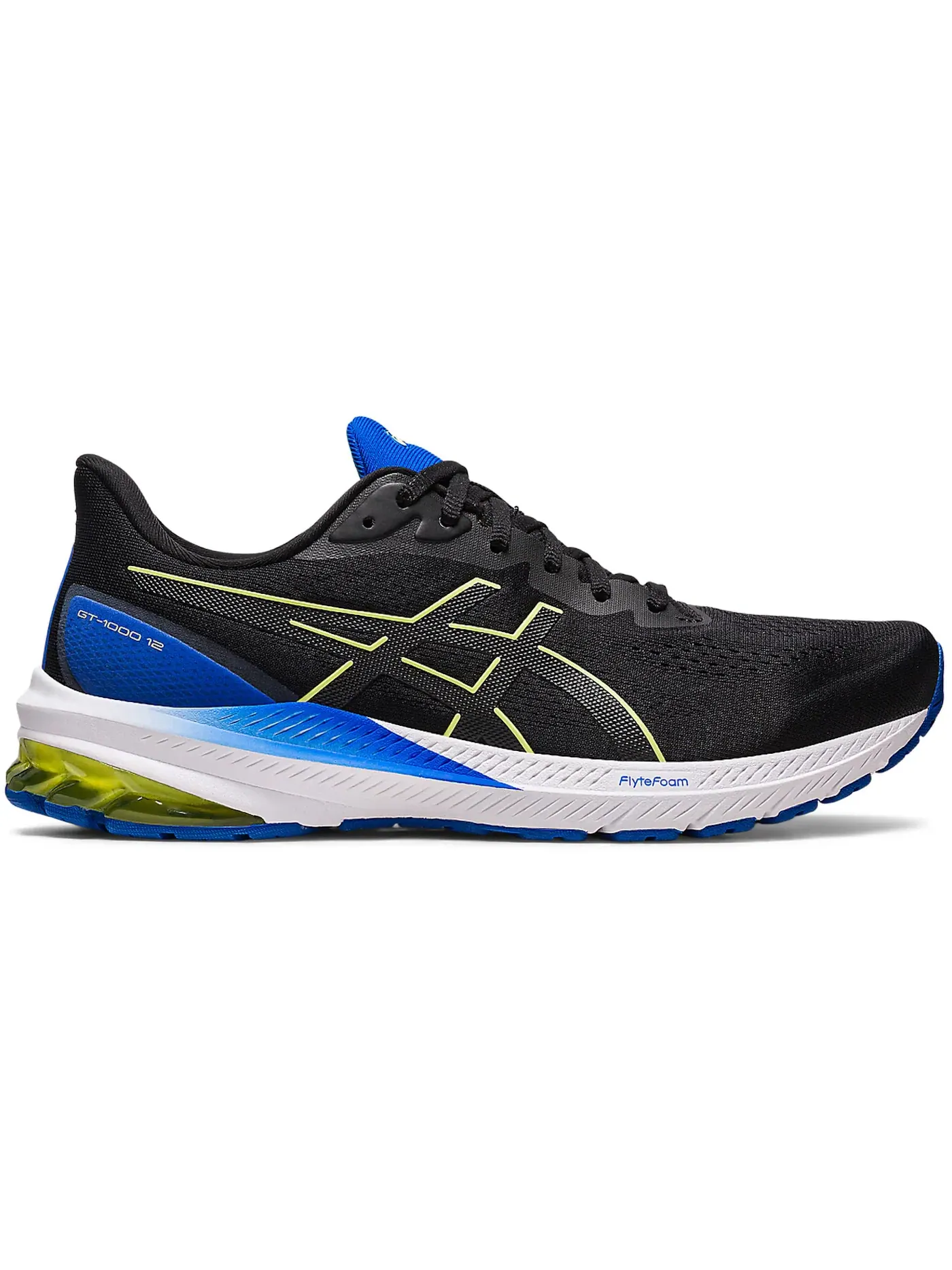 Мужские кроссовки для бега ASICS GT-1000 12 — изображение 1 из 1, черный желтый