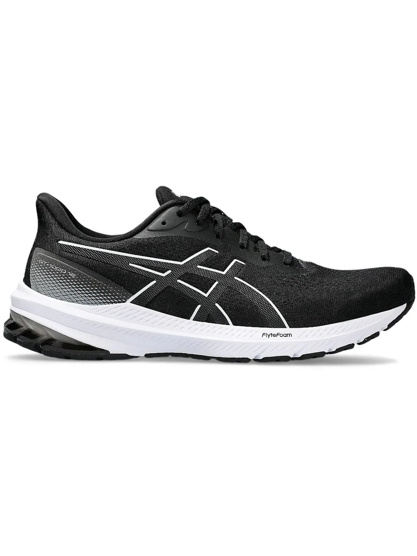 Мужские кроссовки для бега ASICS GT-1000 12 — изображение 1 из 1, черный/белый