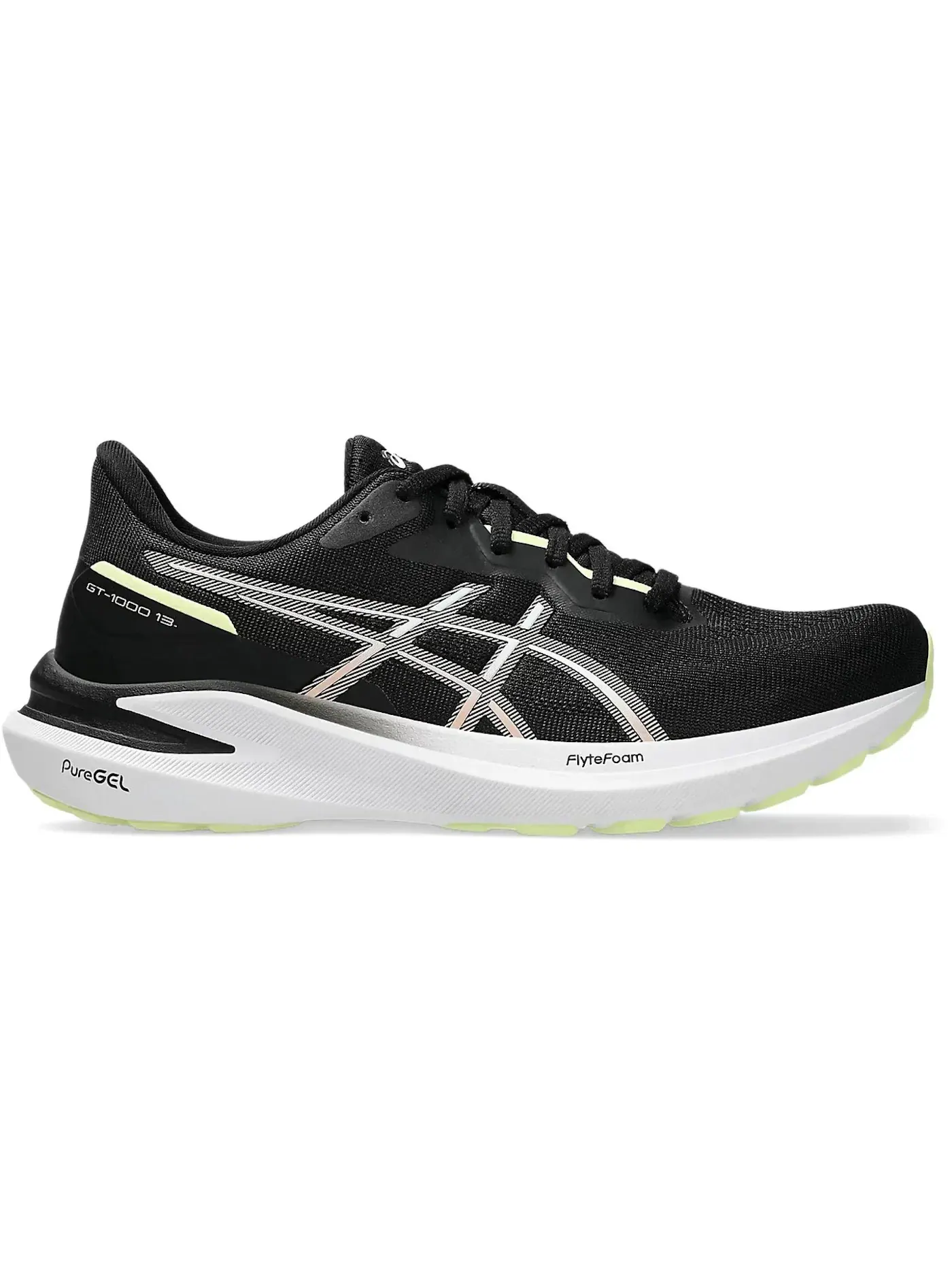 Женские кроссовки для бега ASICS GT-1000 13 — изображение 1 из 1, черный