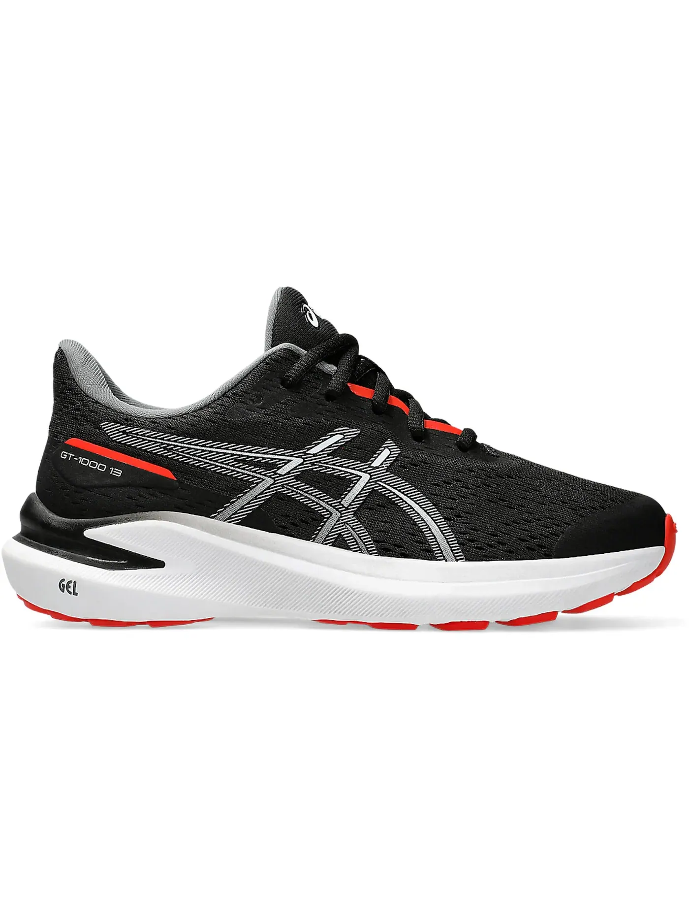 Детские кроссовки для бега ASICS GT-1000 13 — изображение 1 из 1, черный/красный