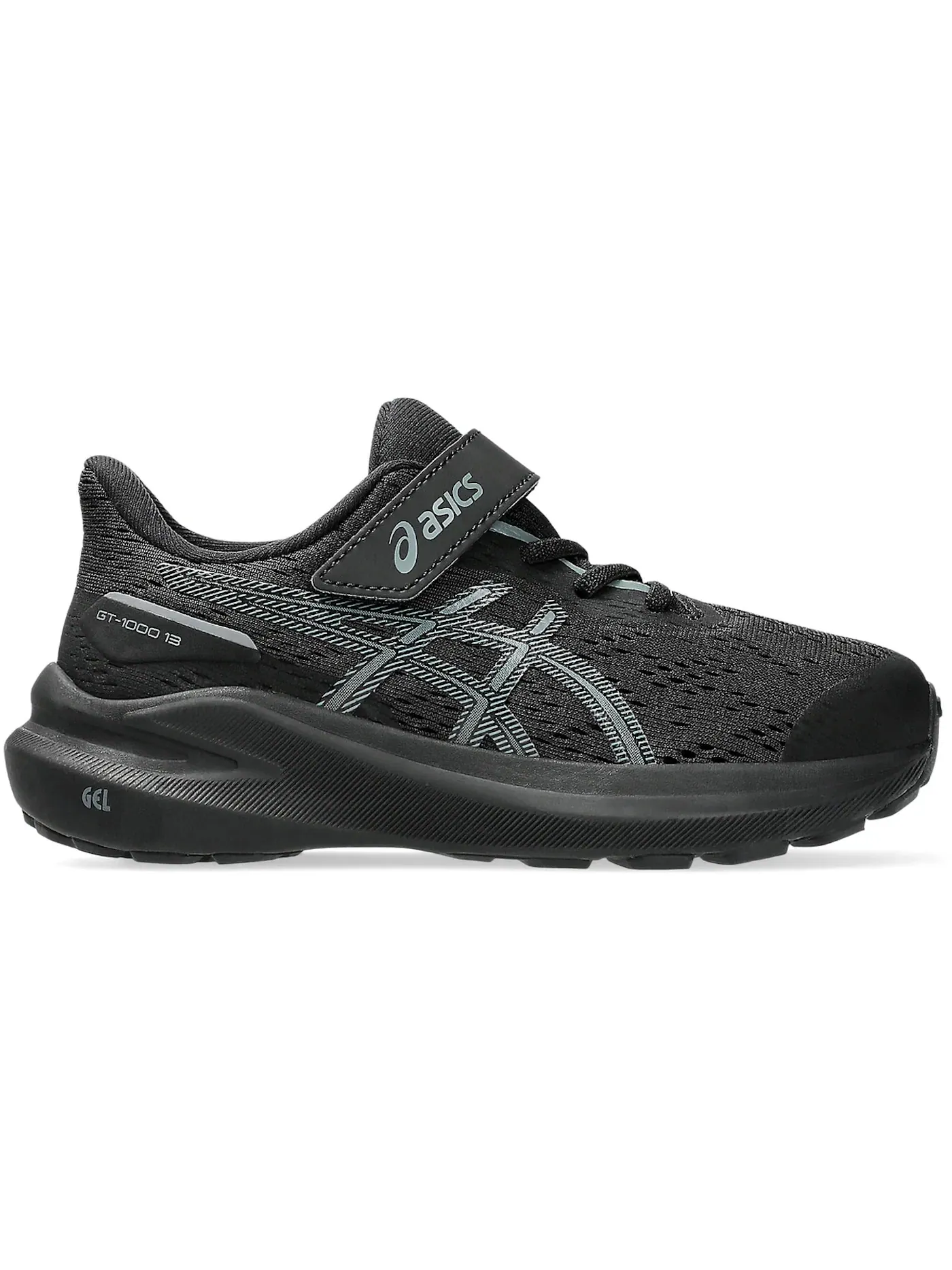 Детские кроссовки для бега ASICS GT-1000 13 — изображение 1 из 1, черный серый