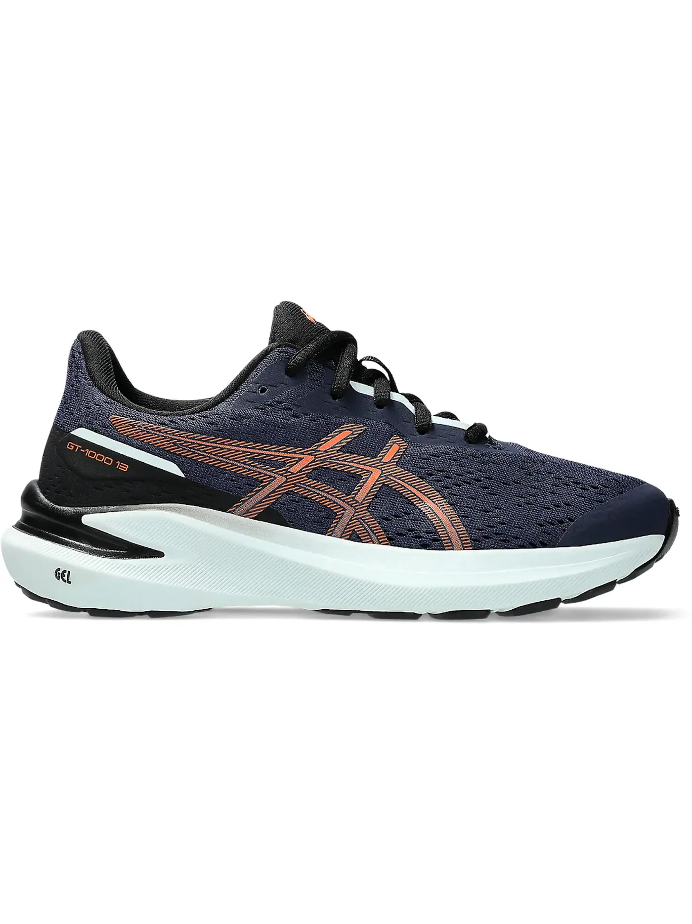 Детские кроссовки для бега с поддержкой ASICS GT-1000 13 ASICS — изображение 1 из 1, оранжевый