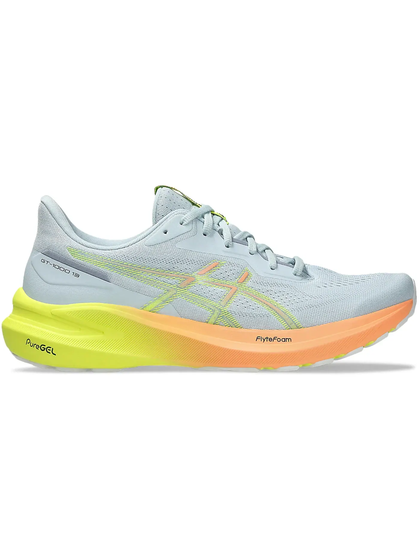 Мужские кроссовки для бега GT-1000 13 Paris ASICS — изображение 1 из 1, серый желтый