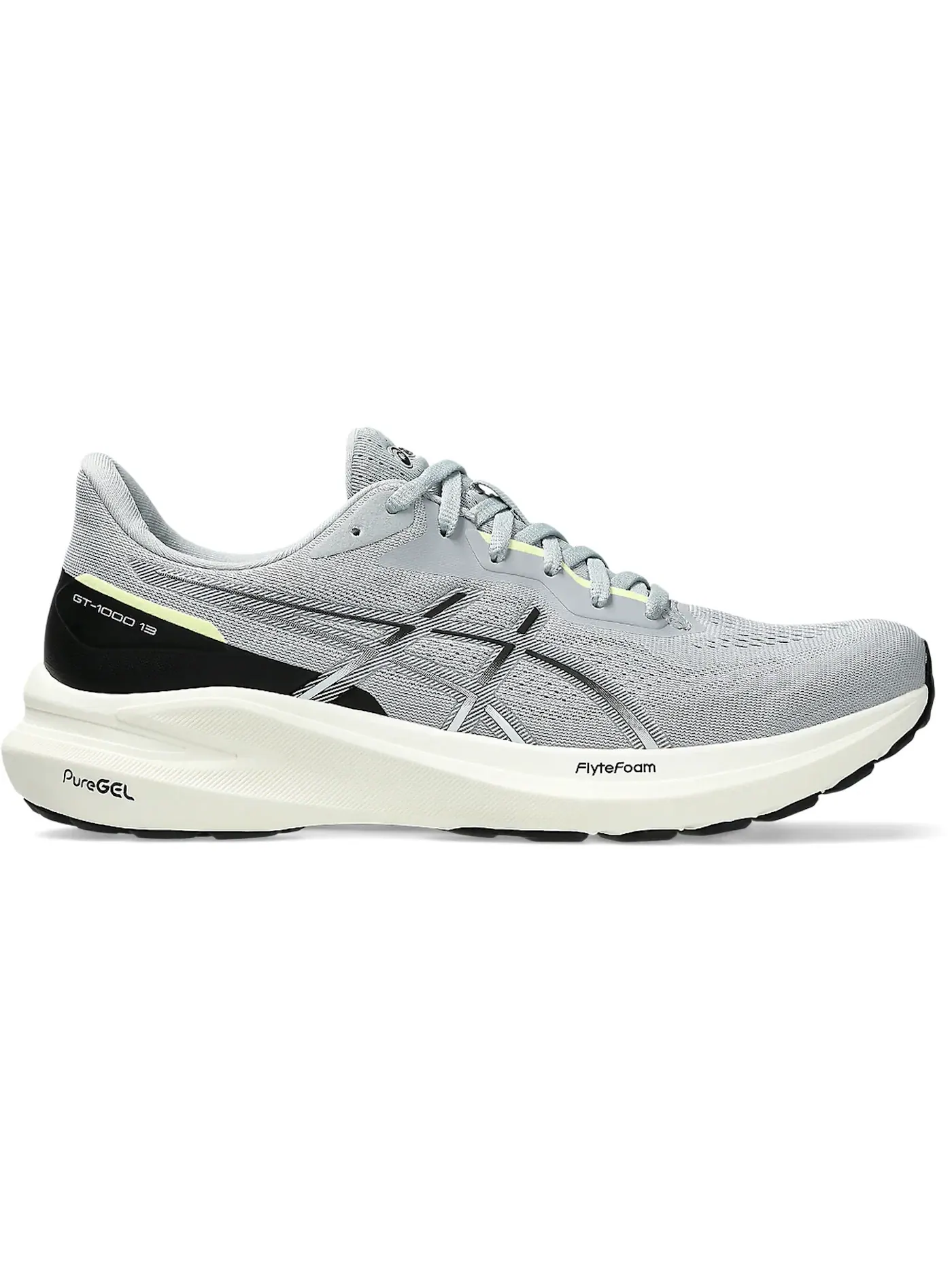 Мужские кроссовки для бега GT-1000 13 ASICS — изображение 1 из 1, серый черный