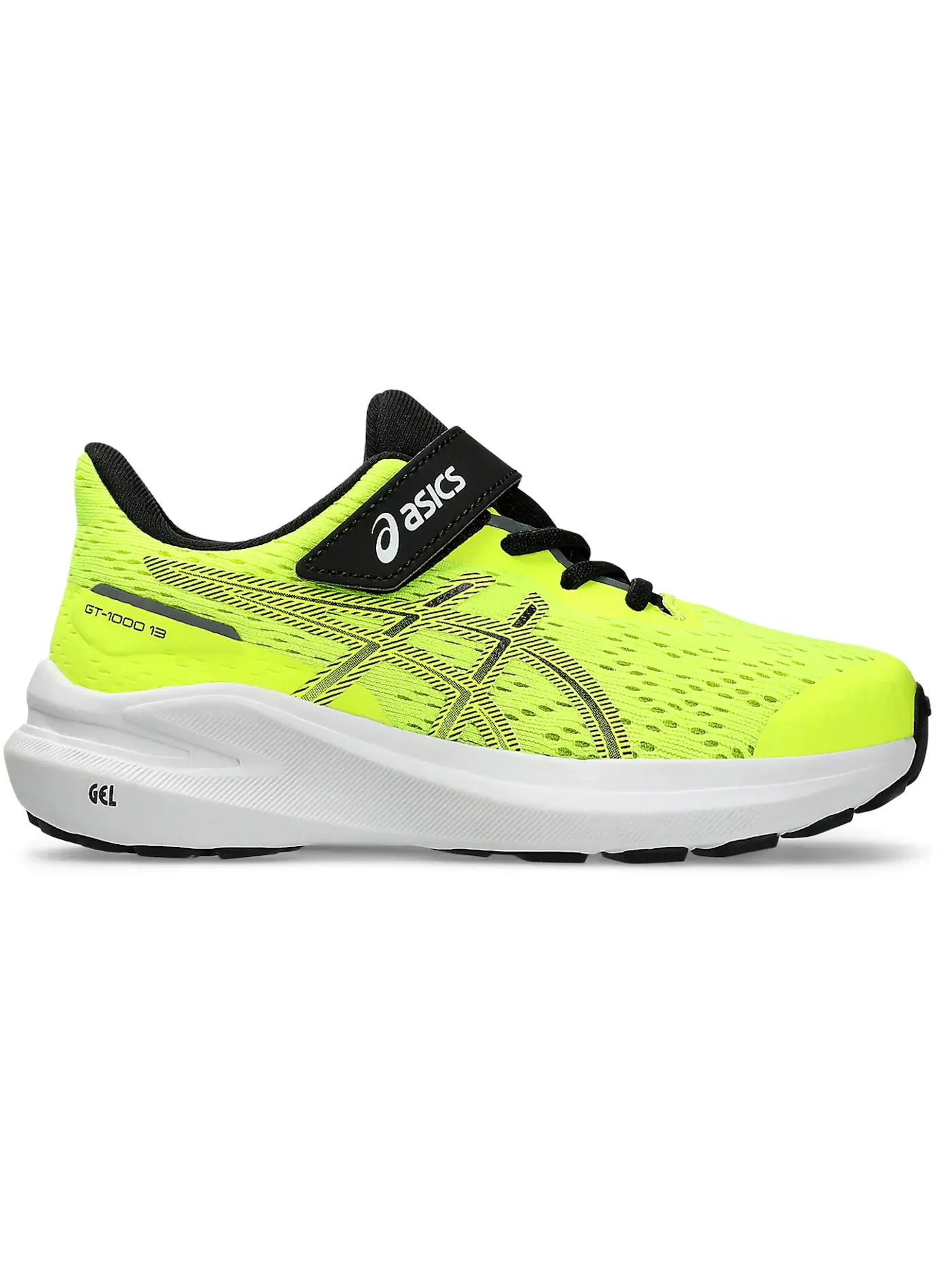 Детские кроссовки для бега с поддержкой ASICS GT-1000 13 ASICS — изображение 1 из 1, желтый/черный