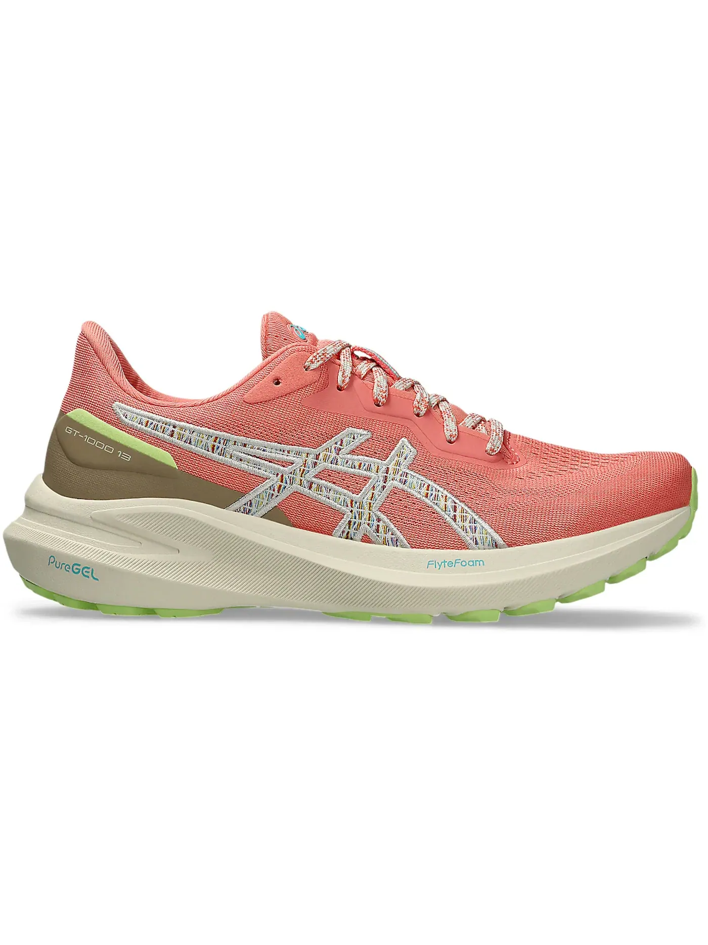 Женские кроссовки для бега GT-1000 13 TR ASICS, Nature Bathing Guava — изображение 1 из 1