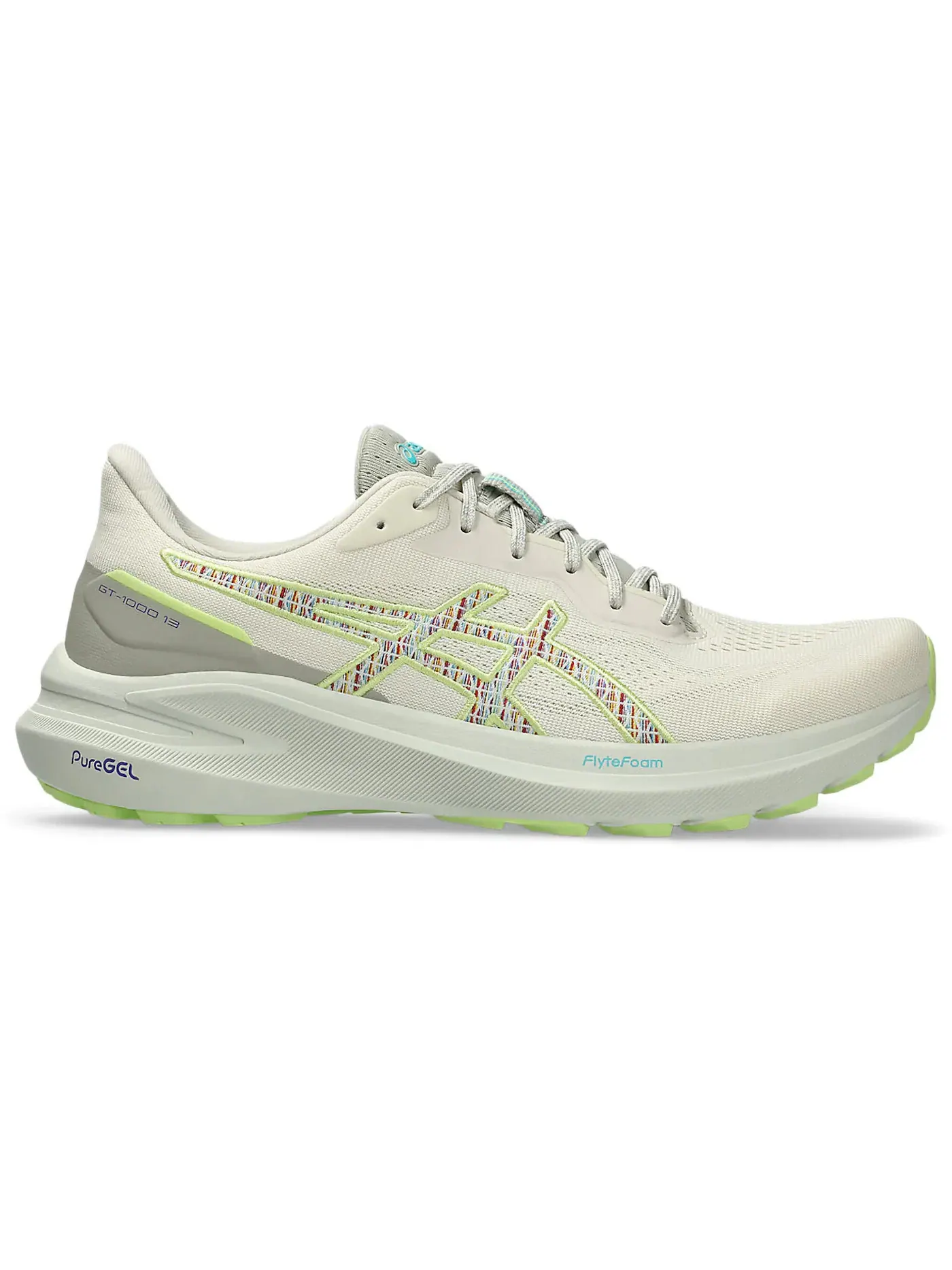 Мужские кроссовки для бега GT-1000 13 TR ASICS — изображение 1 из 1, зеленый