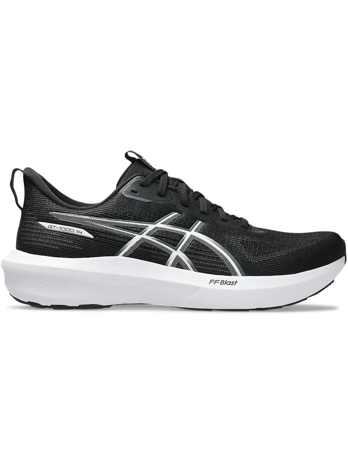 Мужские кроссовки для бега ASICS GT-1000 14 — изображение 1 из 1, черный/белый