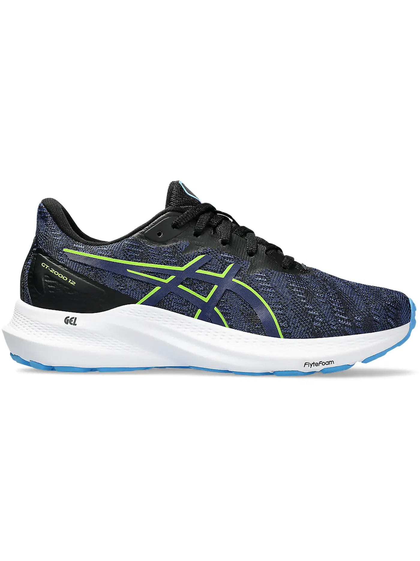 Детские кроссовки для бега ASICS GT-2000 12 — изображение 1 из 1, черный синий