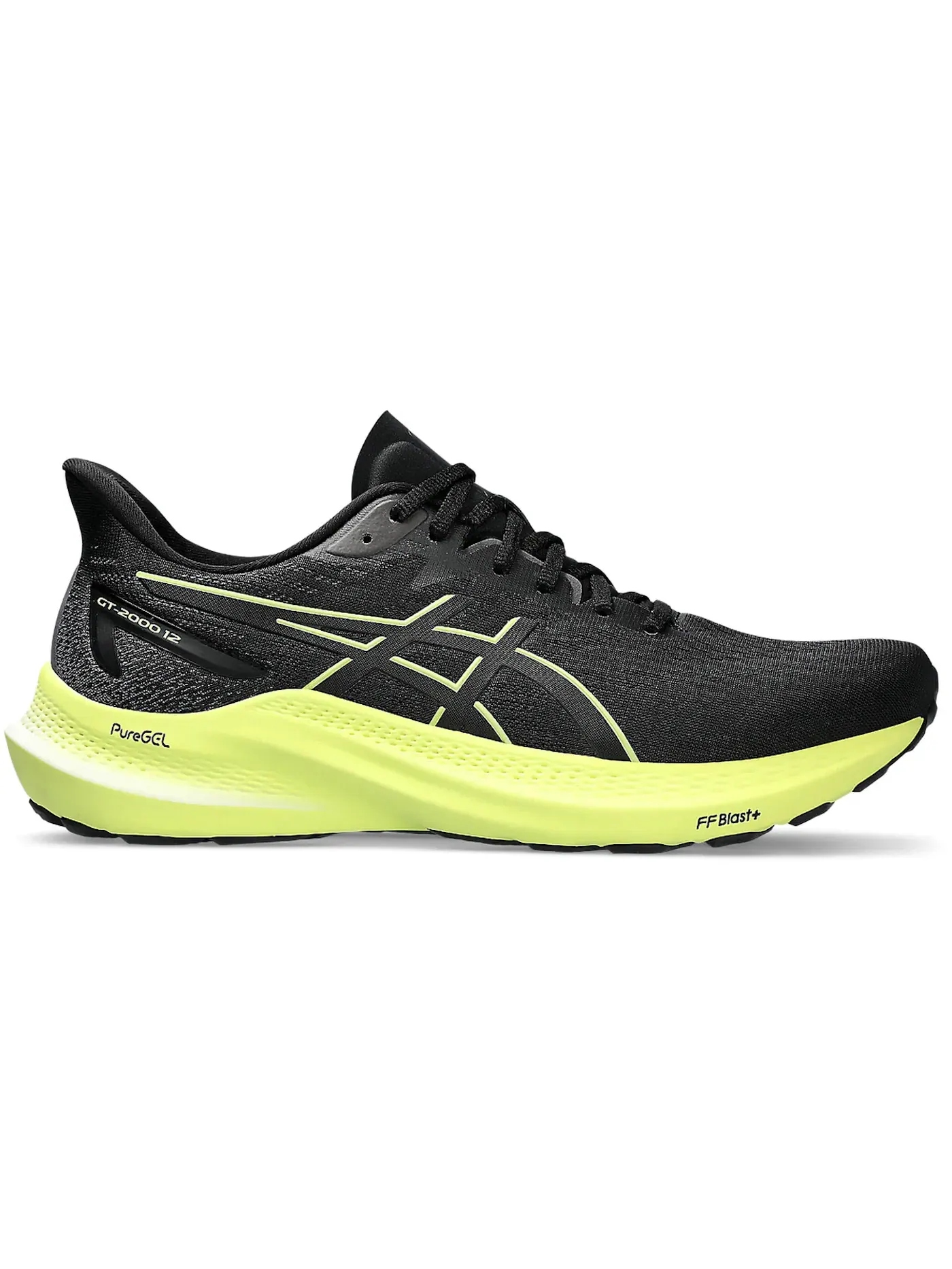 Мужские кроссовки для бега ASICS GT-2000 12 — изображение 1 из 1, черный желтый