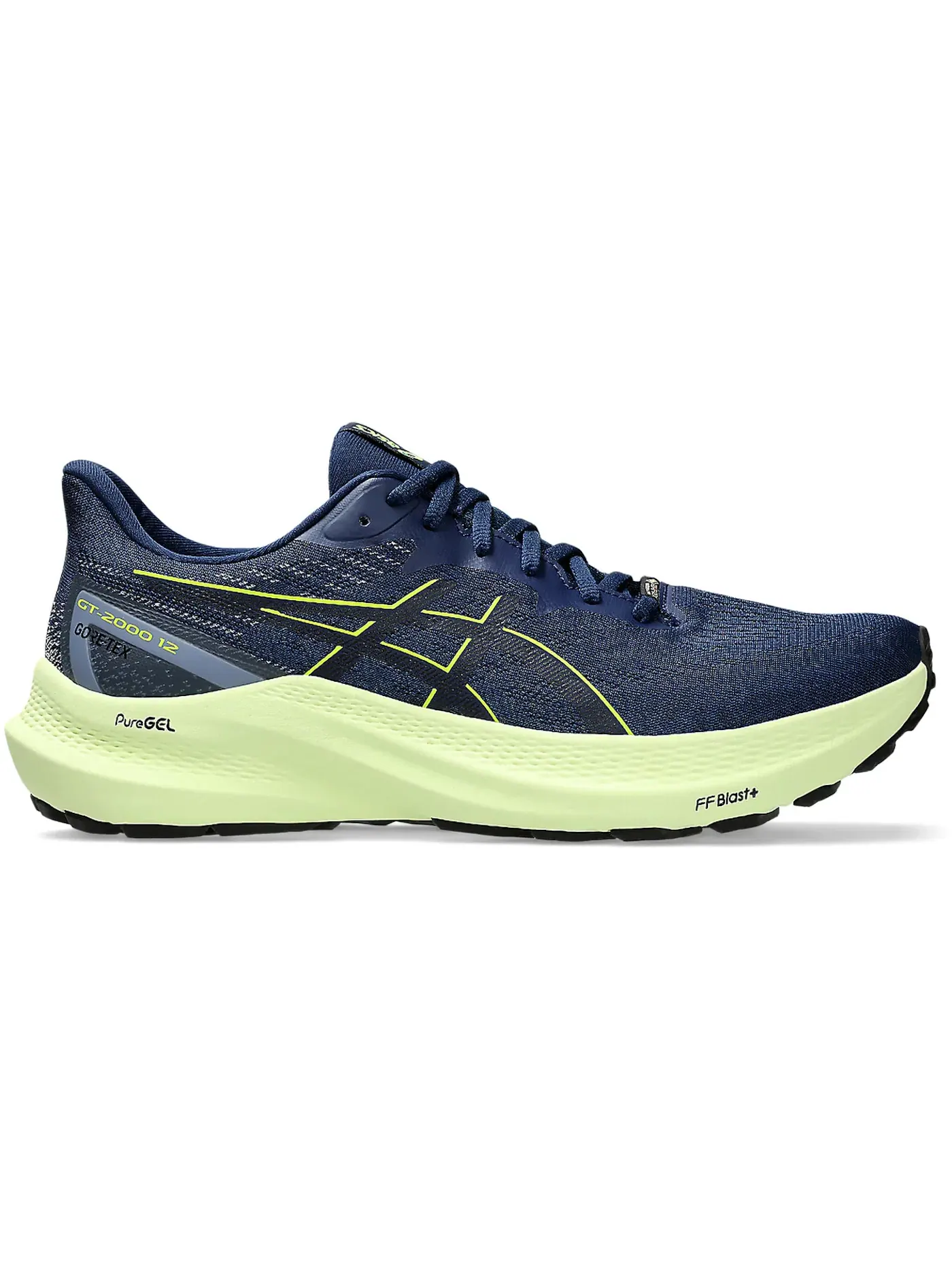 Мужские кроссовки для бега GT-2000 12 GTX ASICS — изображение 1 из 1, синий желтый