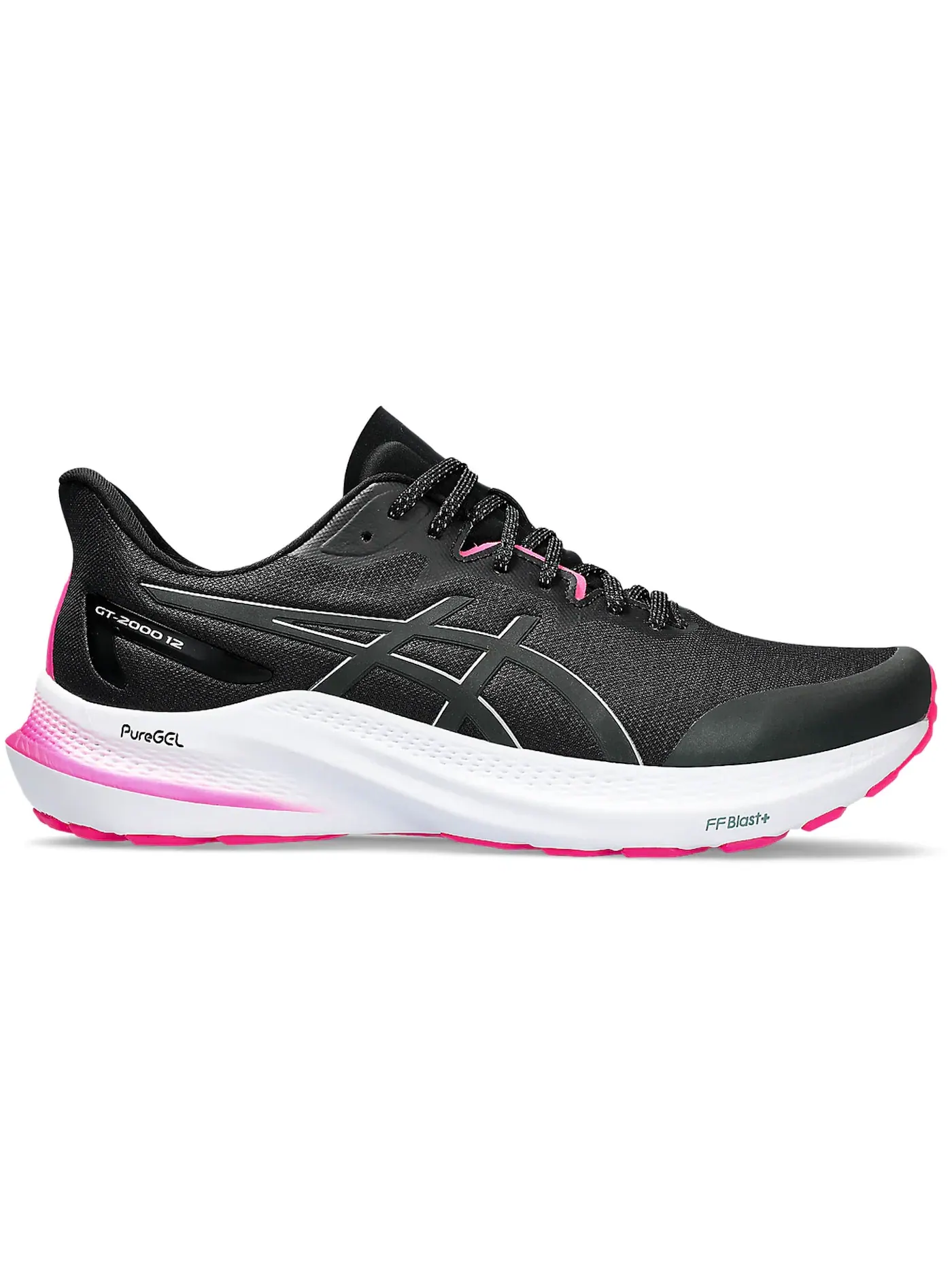 Мужские кроссовки для бега ASICS GT-2000 12 Lite-Show — изображение 1 из 1, черный/серебристый