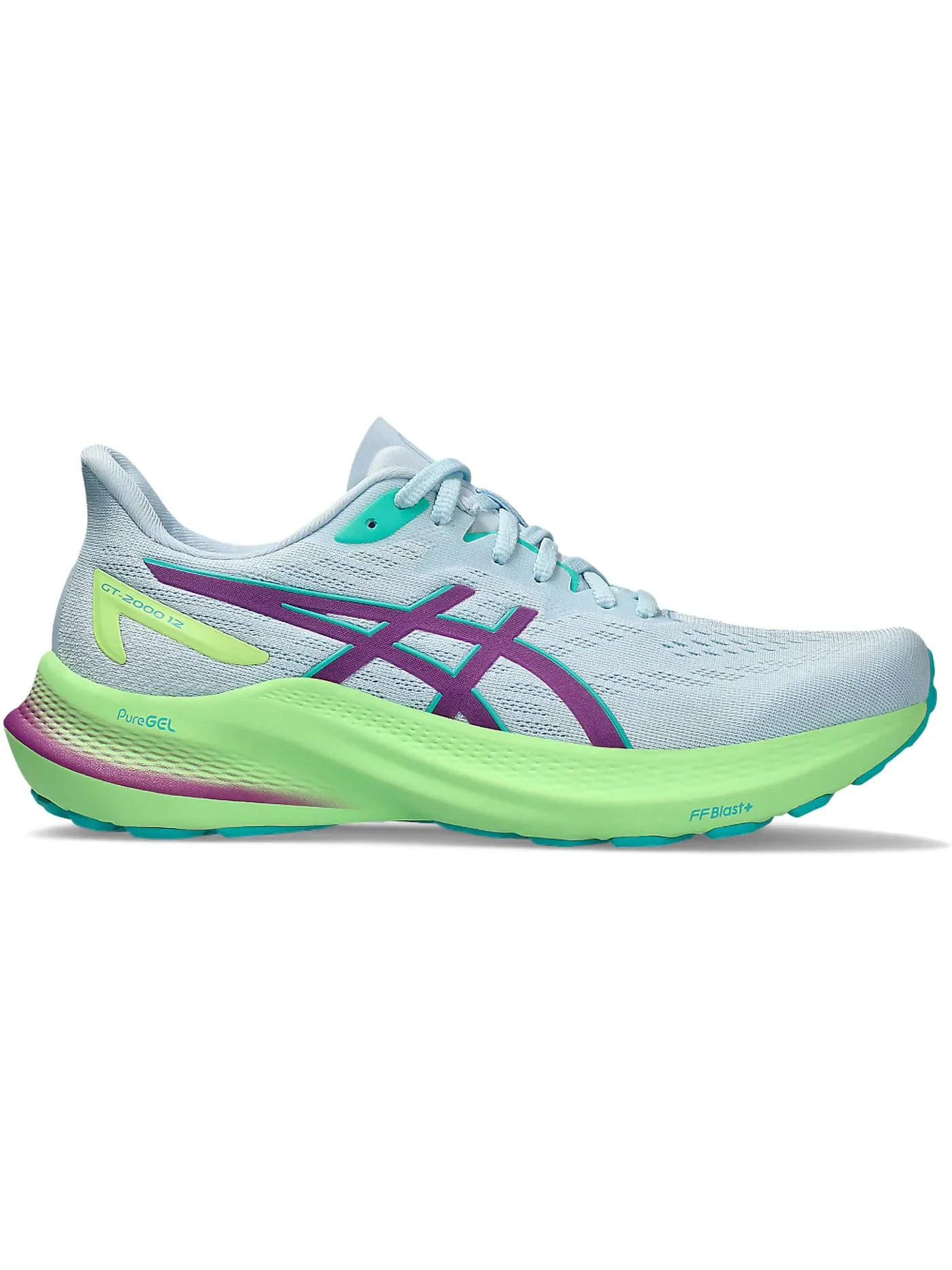 Женские кроссовки для бега с технологией Lite-Show ASICS GT-2000 12 Lite-Show ASICS — изображение 1 из 1, зеленый