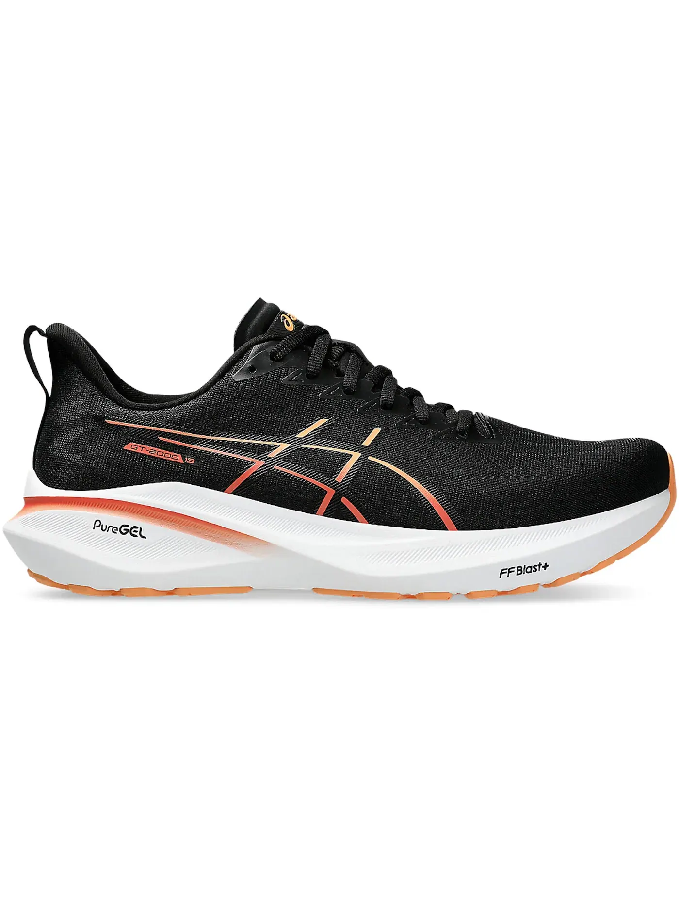 Мужские кроссовки для бега GT-2000 13 ASICS — изображение 1 из 1, черный оранжевый