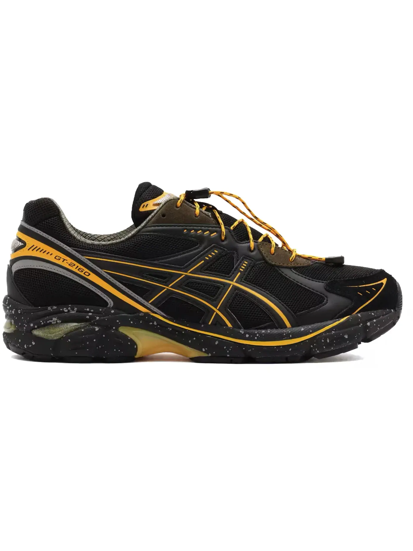 Мужские кроссовки Lifestyle ASICS GT-2160 GRIP SWANY x atmos 25th Anniversary — изображение 1 из 1, черный/желтый