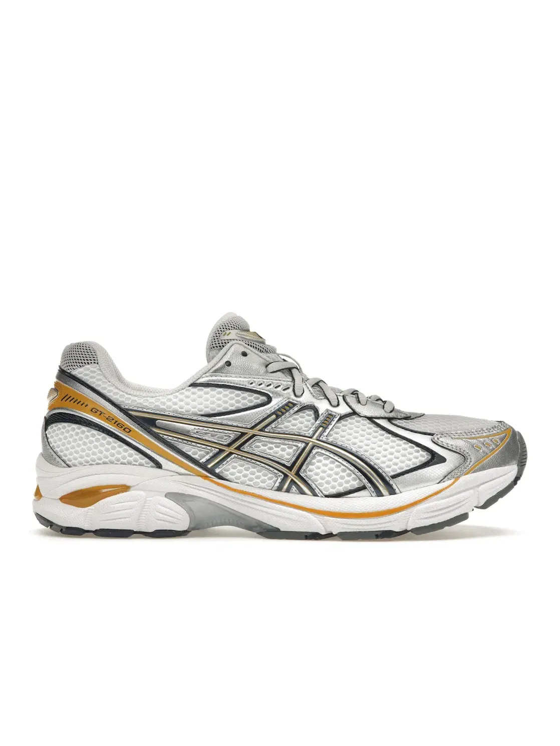 Мужские кроссовки Lifestyle с металлическим акцентом ASICS GT-2160 — изображение 1 из 4, белый/серебристый