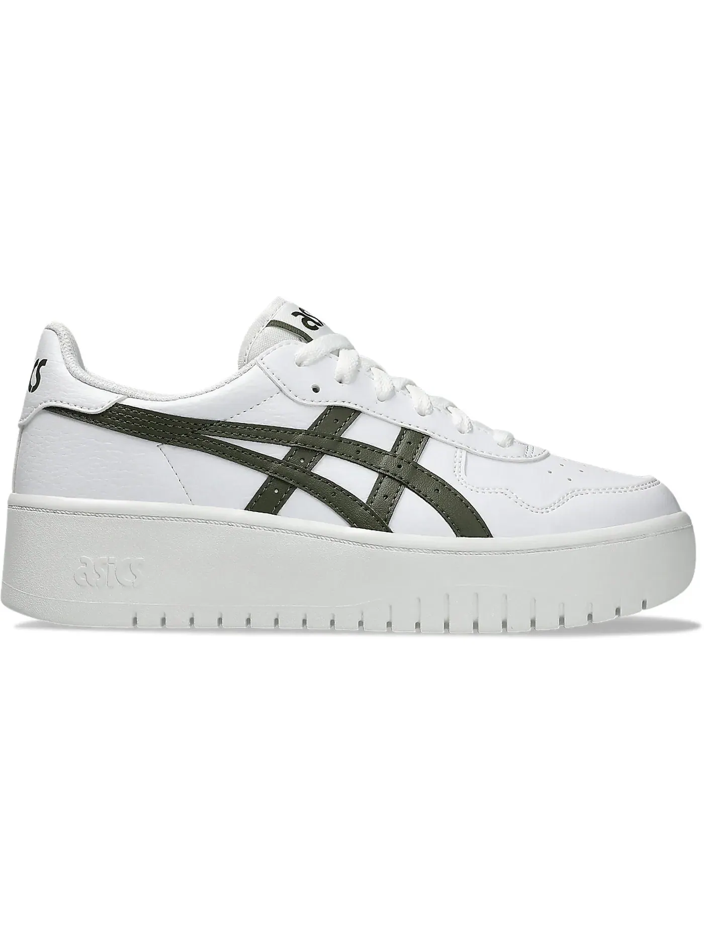 Женские кроссовки Lifestyle ASICS Japan S PF — изображение 1 из 1, белый/оливковый