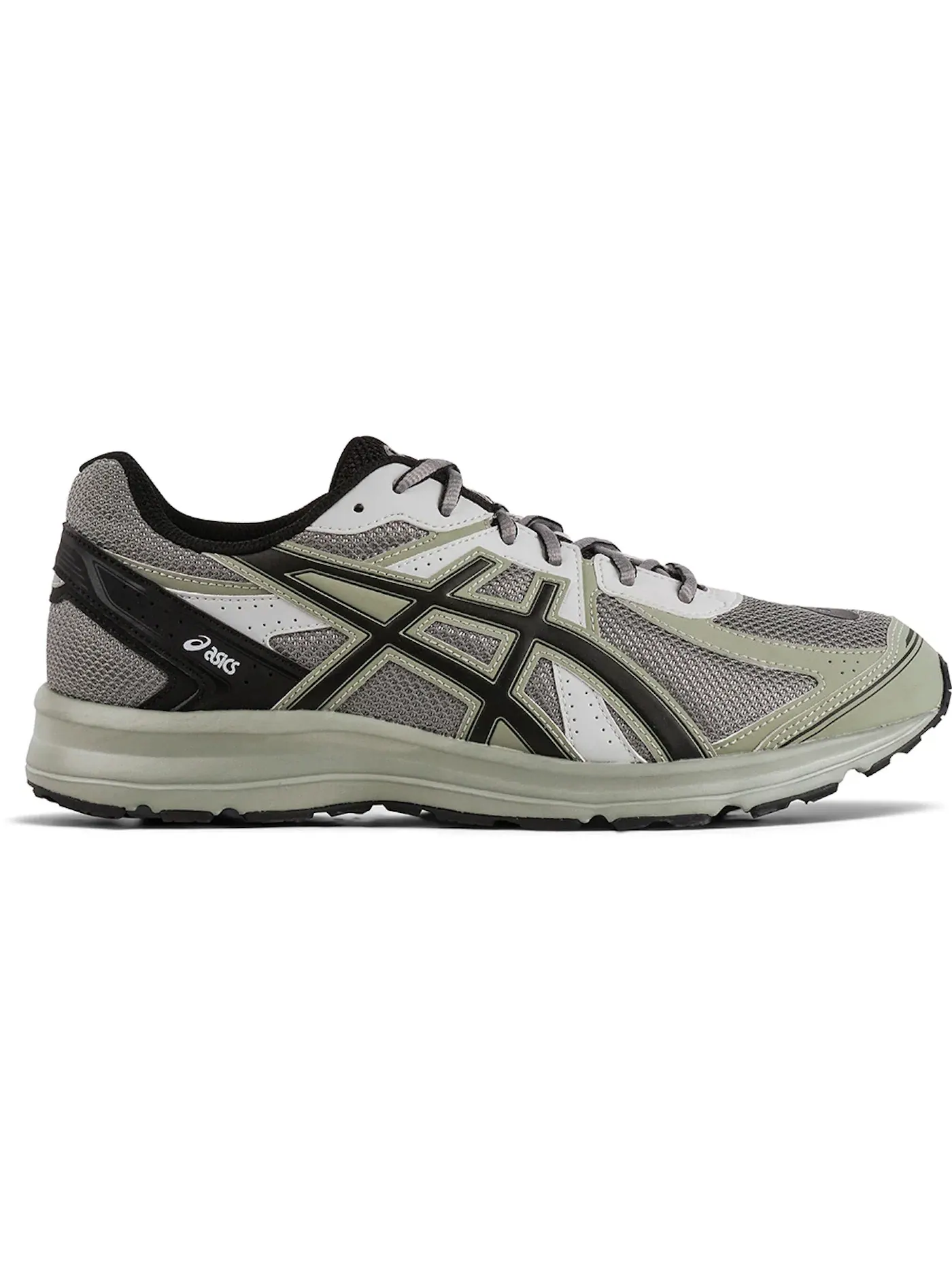 Мужские кроссовки легкие ASICS Jog 100 S Lightweight Low — изображение 1 из 1, серый/зеленый/черный