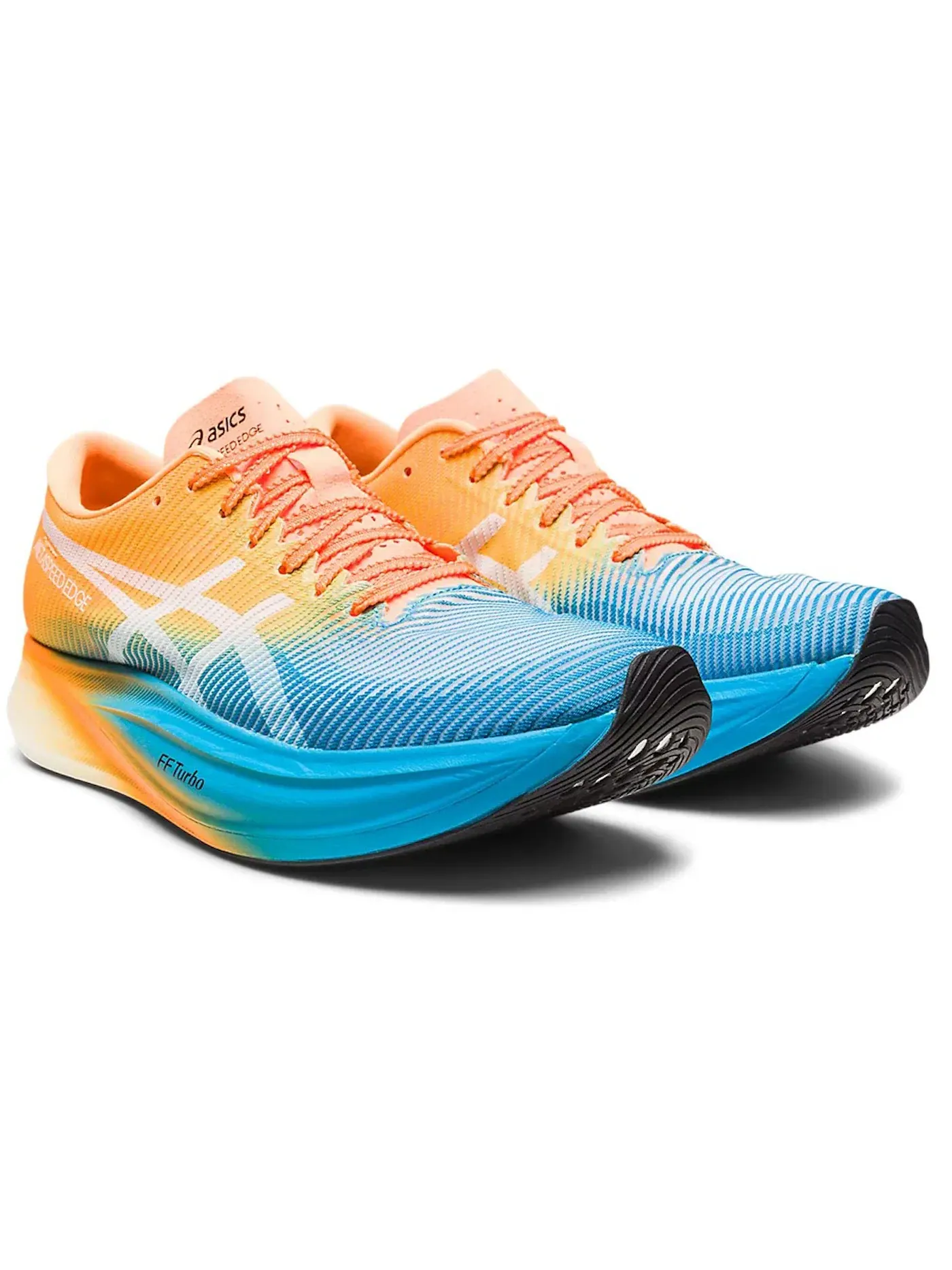 Кроссовки для бега ASICS Metaspeed Edge+ — изображение 2 из 3, синий/оранжевый