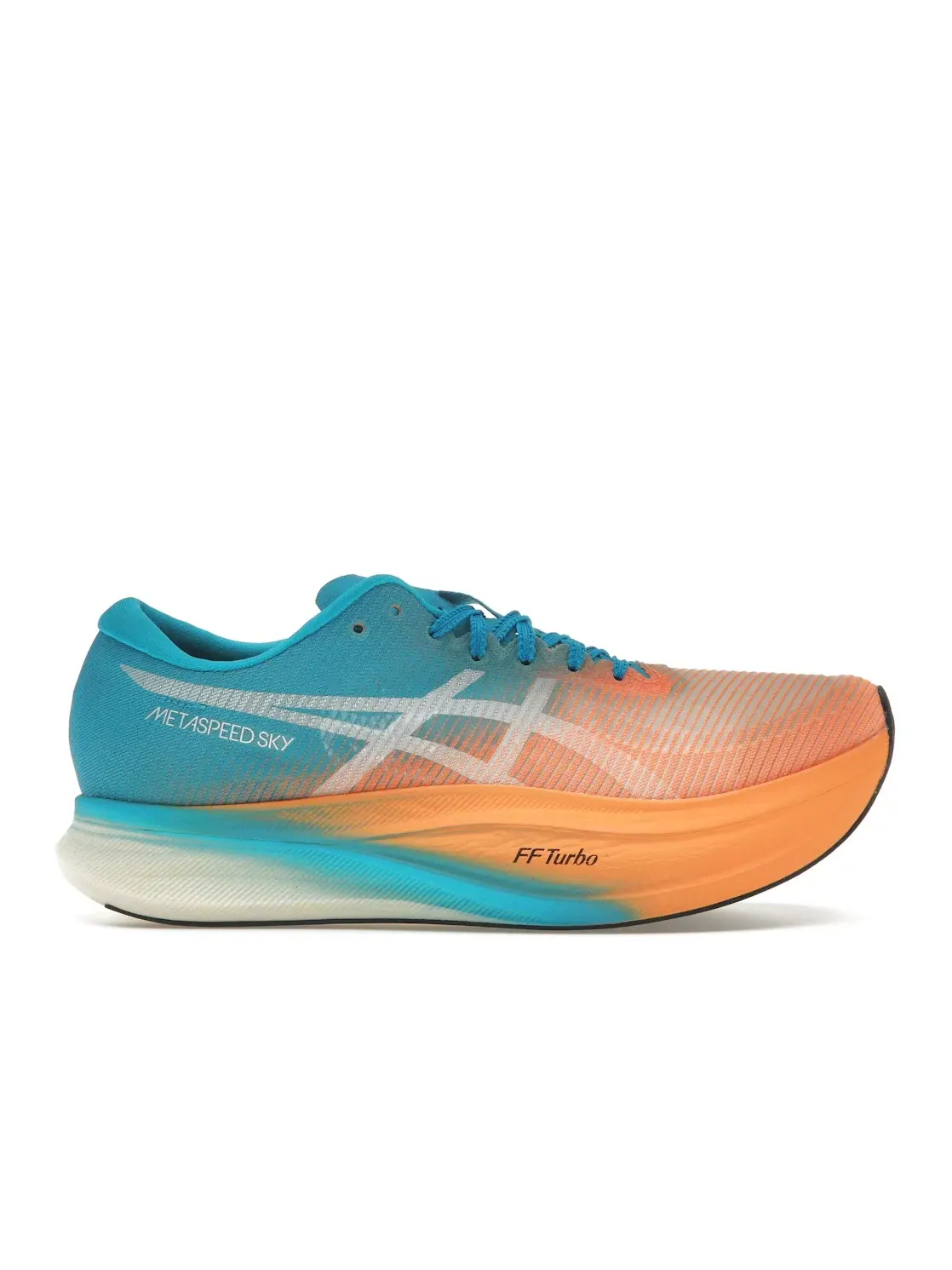 Мужские кроссовки для бега с карбоновой пластиной ASICS Metaspeed Sky+ — изображение 1 из 4, оранжевый синий