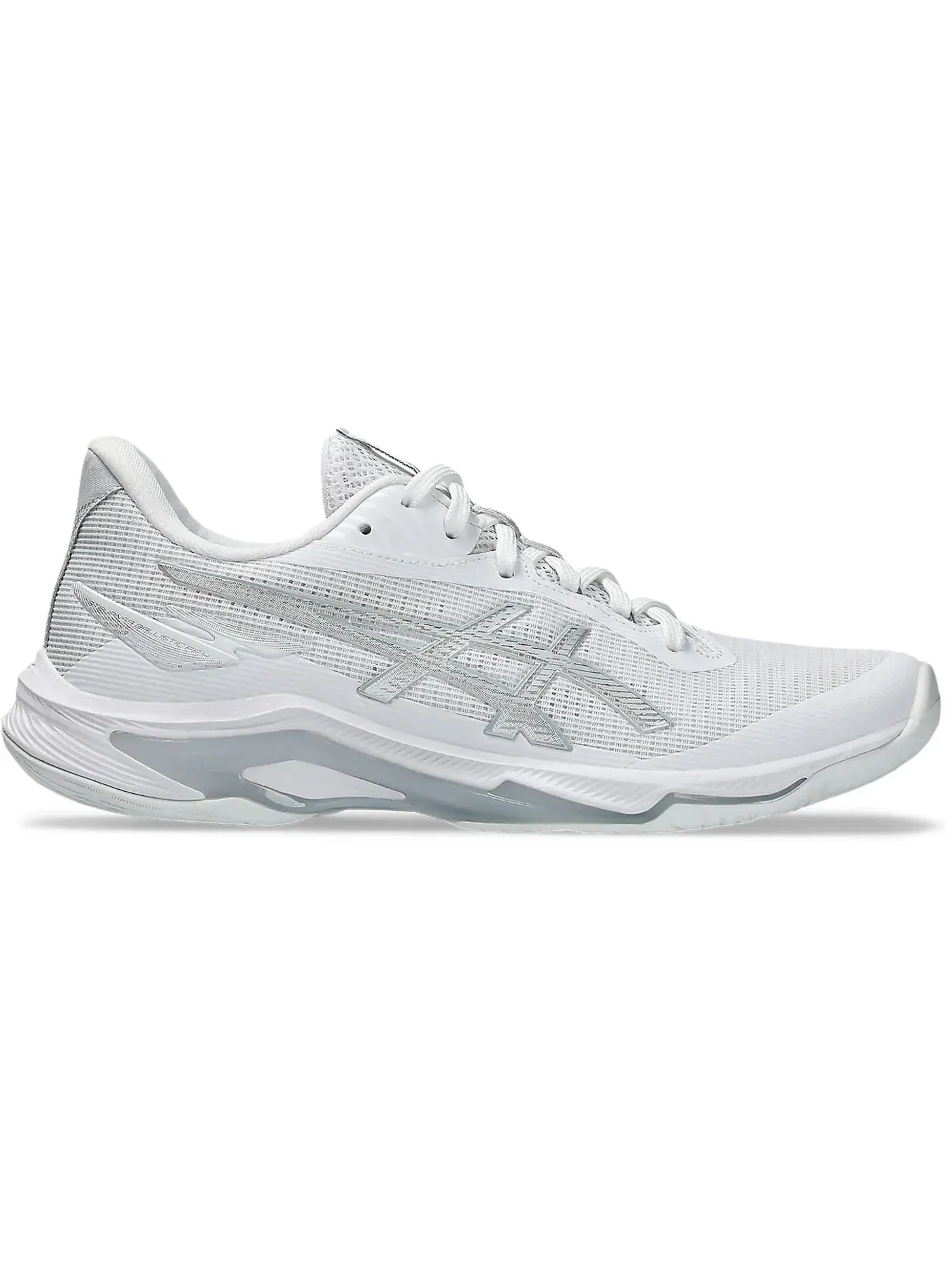 Женские кроссовки для волейбола ASICS Netburner Ballistic FF 4 — изображение 1 из 1, белый/серебристый