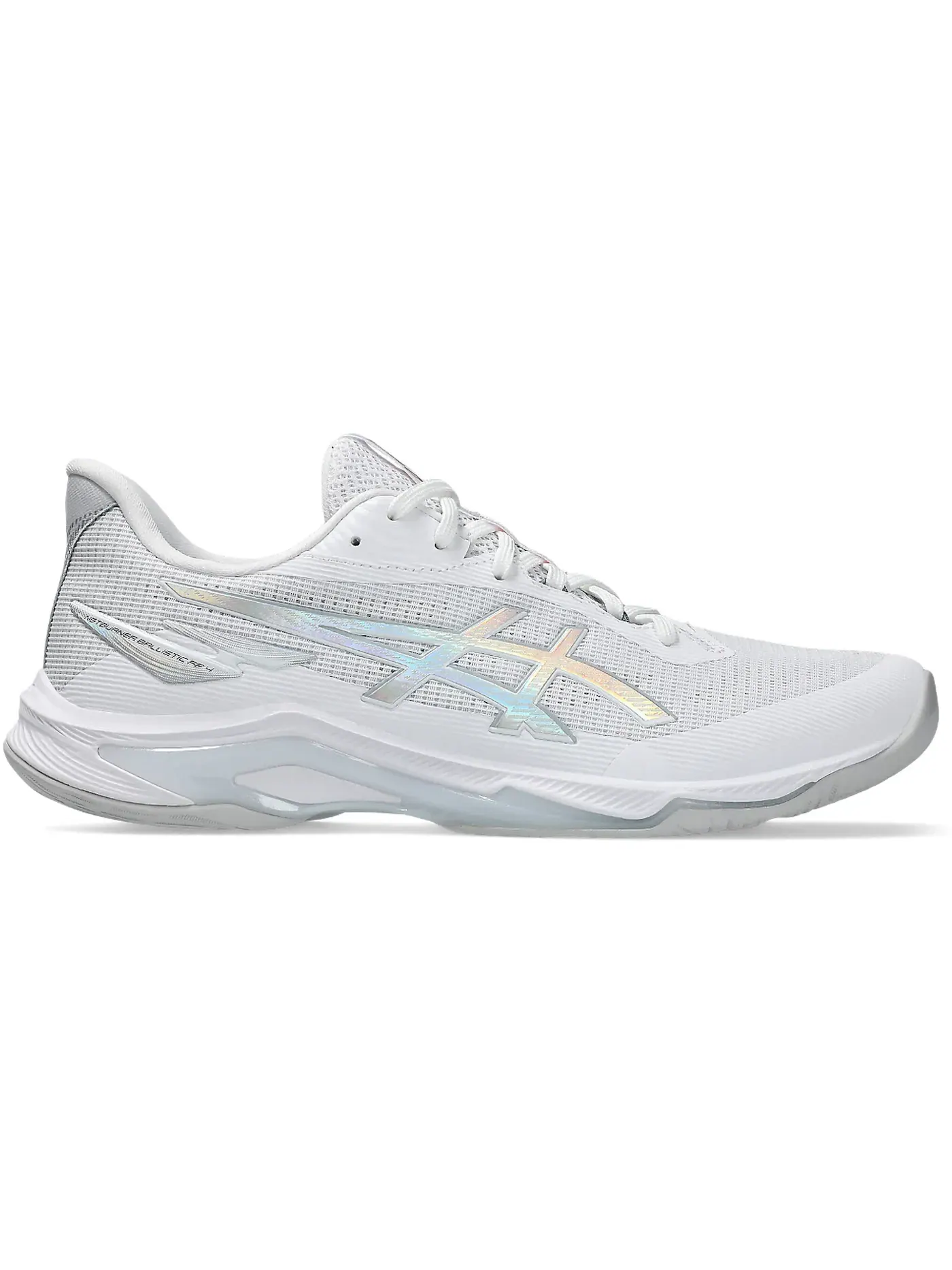 Мужские кроссовки для волейбола ASICS Netburner Ballistic FF 4 — изображение 1 из 1, белый серебристый