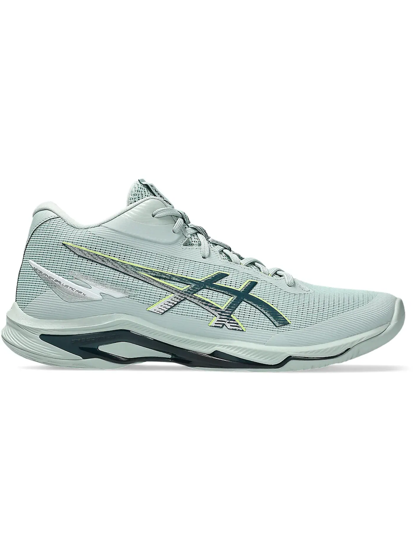 Мужские кроссовки для волейбола Netburner Ballistic FF MT 4 ASICS, Lichen Rock Tranquil Teal — изображение 1 из 1