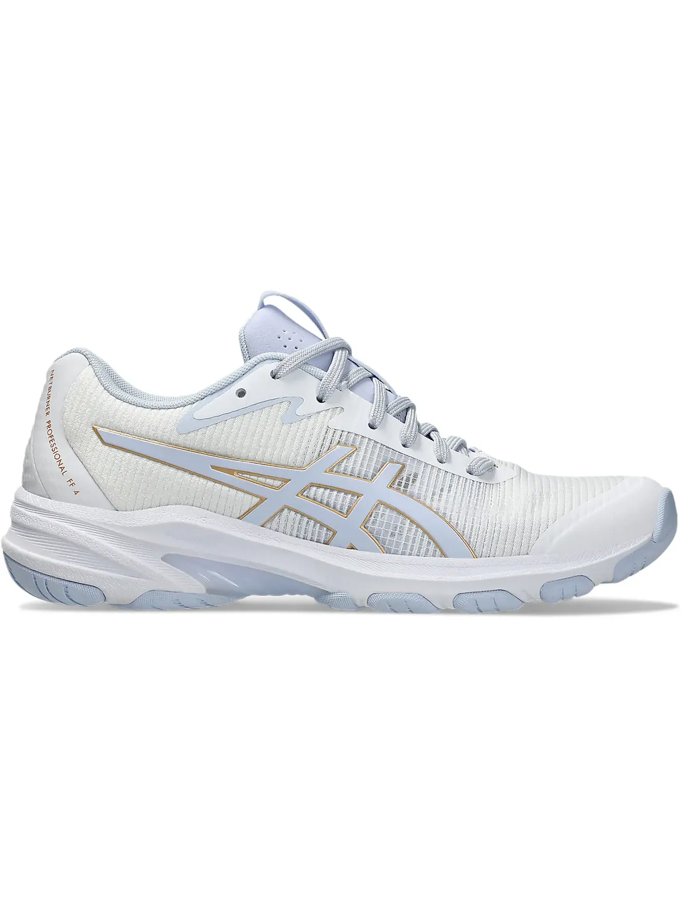 Женские кроссовки для волейбола ASICS Netburner Professional FF 4 — изображение 1 из 1, белый синий