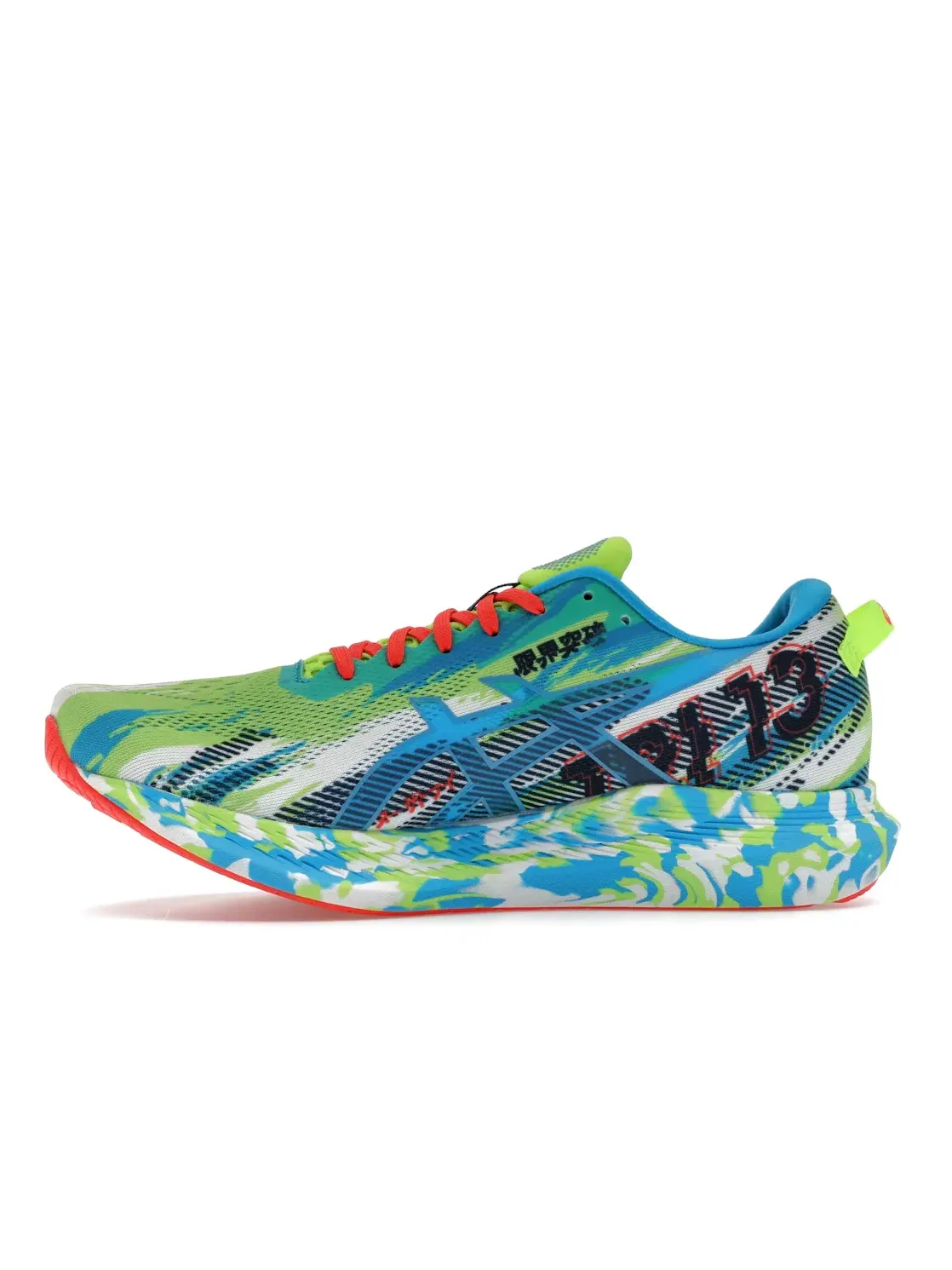 Мужские кроссовки для бега ASICS Noosa Tri 13 — изображение 3 из 4, зеленый голубой