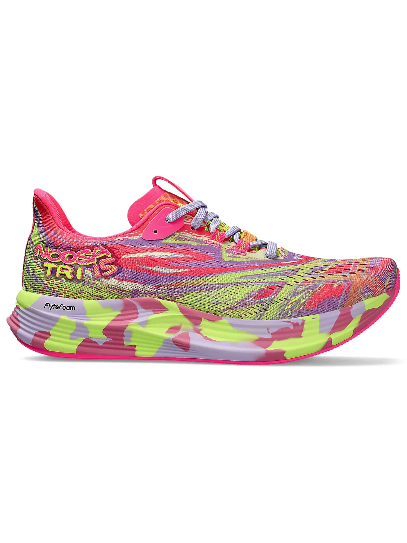 Женские кроссовки Performance ASICS Noosa Tri 15 — изображение 1 из 1, розовый желтый