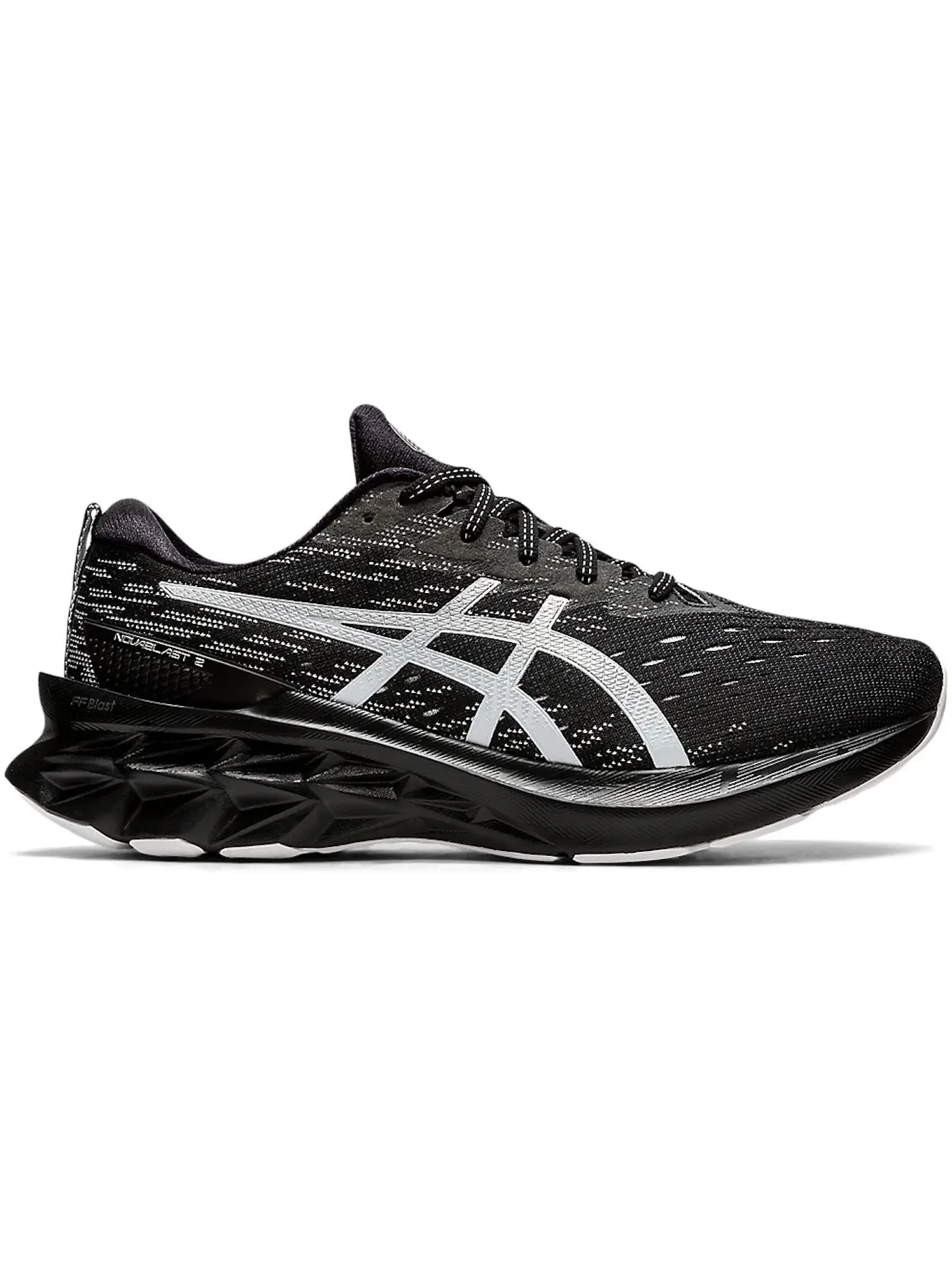 Мужские кроссовки для бега Novablast 2 ASICS — изображение 1 из 1, черный серебристый