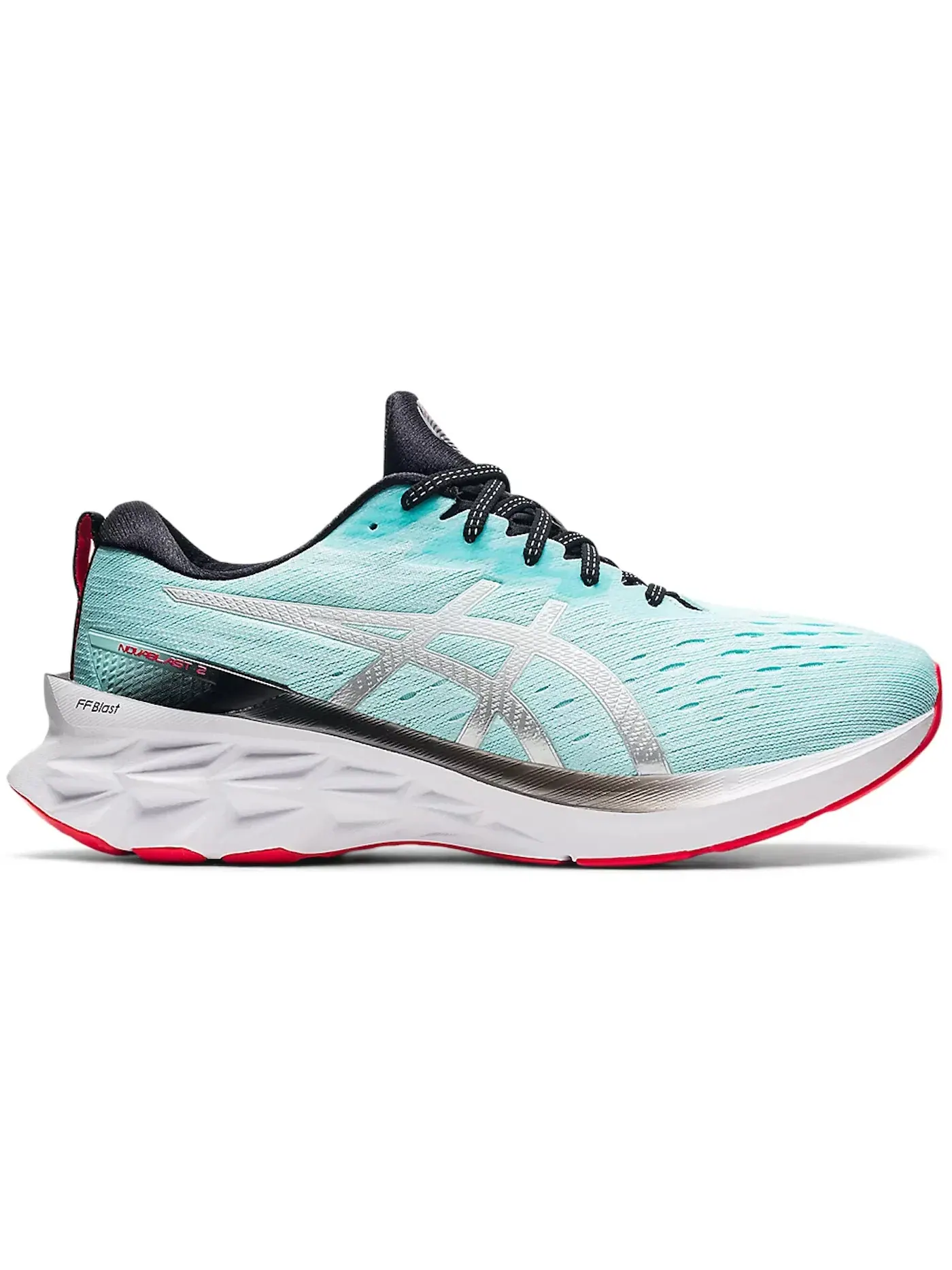 Мужские кроссовки для бега ASICS Novablast 2 — изображение 1 из 1, прозрачный синий/белый