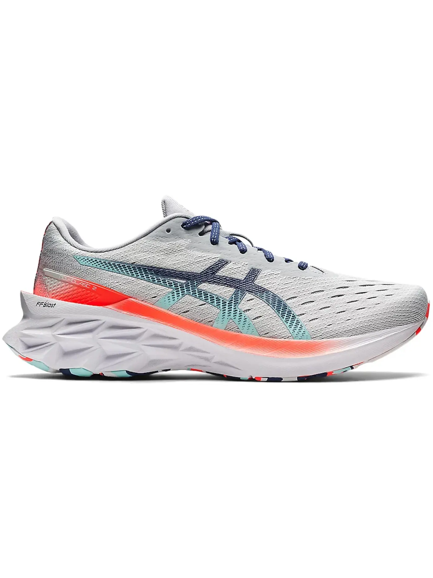 Мужские кроссовки для бега ASICS Novablast 2 — изображение 1 из 1, серый/синий