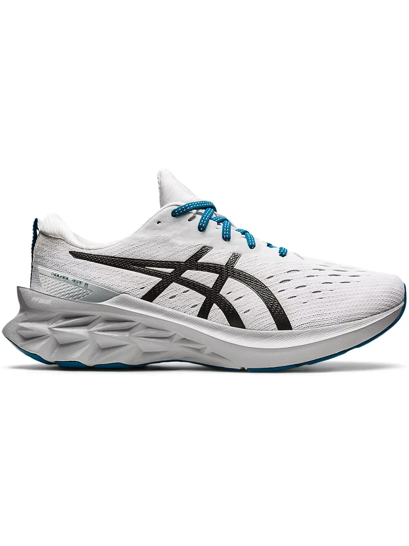 Мужские кроссовки для бега ASICS Novablast 2 — изображение 1 из 1, белый/черный