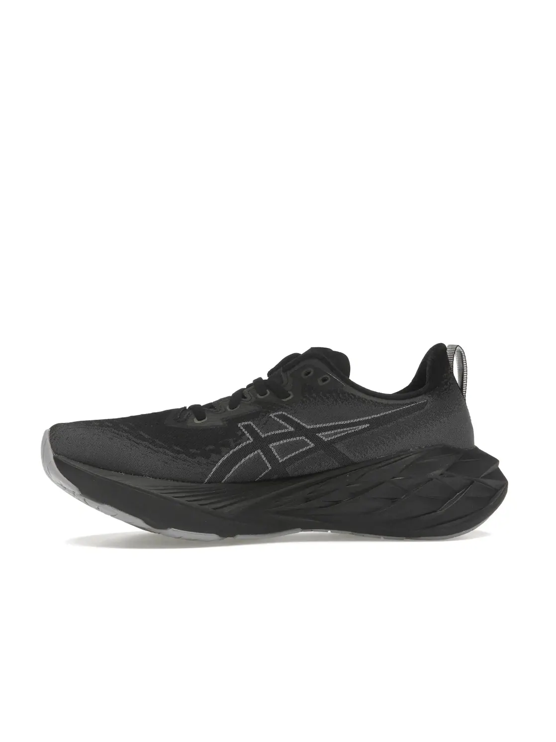 Женские кроссовки для бега Novablast 4 ASICS — изображение 3 из 4, черный/графитовый серый