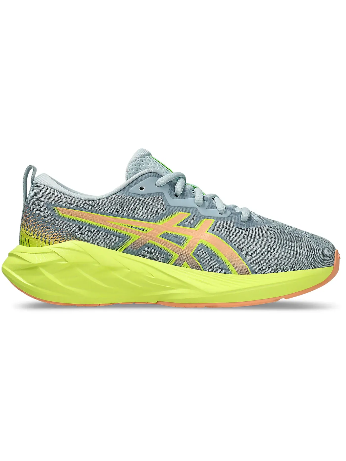 Детские кроссовки для бега ASICS Novablast 4 — изображение 1 из 1, серый/яркий