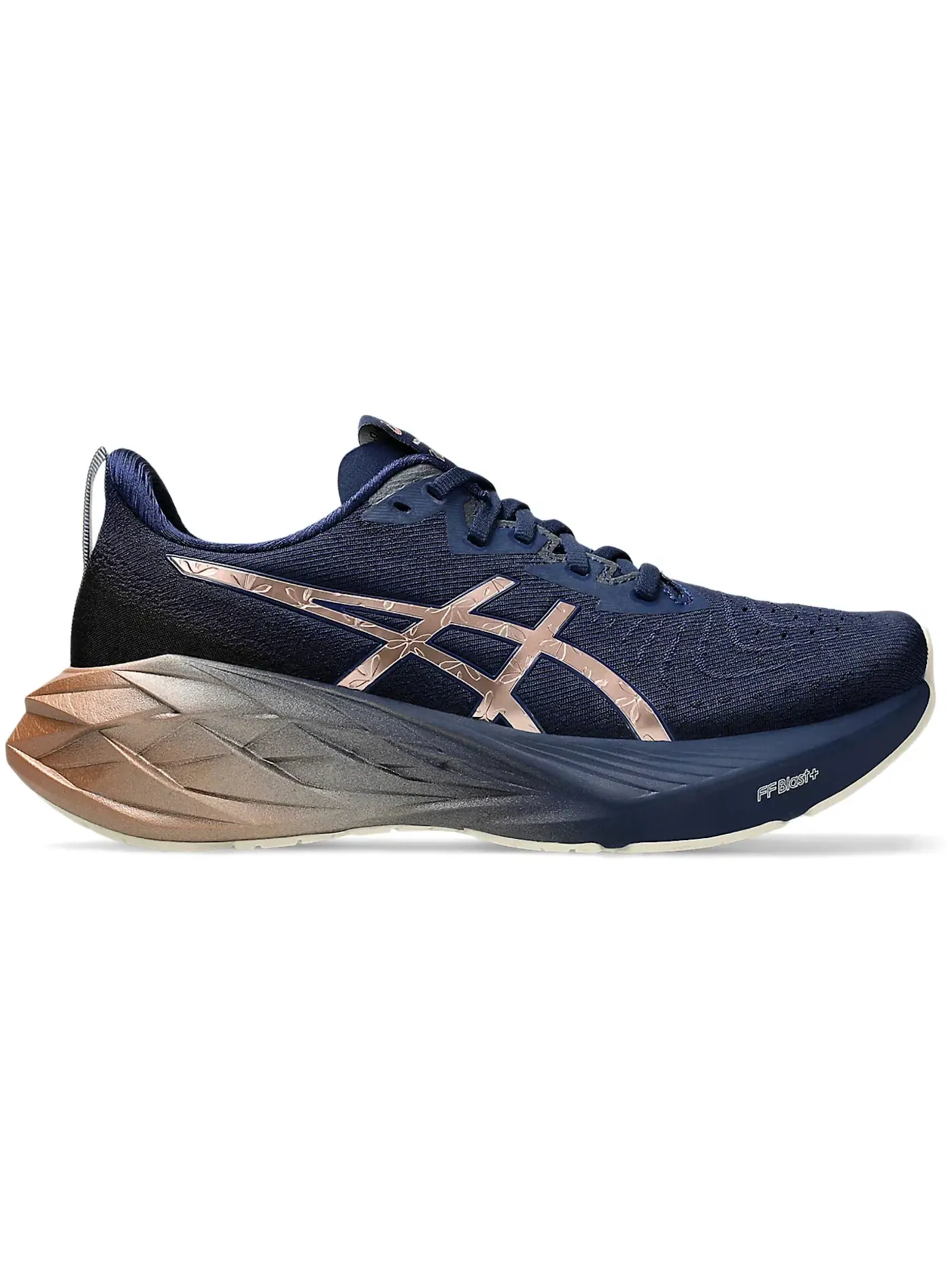 Женские кроссовки для бега ASICS Novablast 4 Platinum — изображение 1 из 1, синий/розовый золотистый